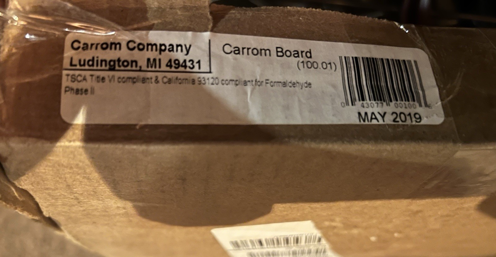 Carrom Classic Family Game Board Complete Open Box Never Used 2019