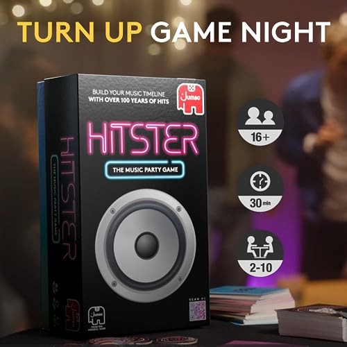 Jumbo Hitster – The Music Party Board Game, Card Fun Quiz Game,…