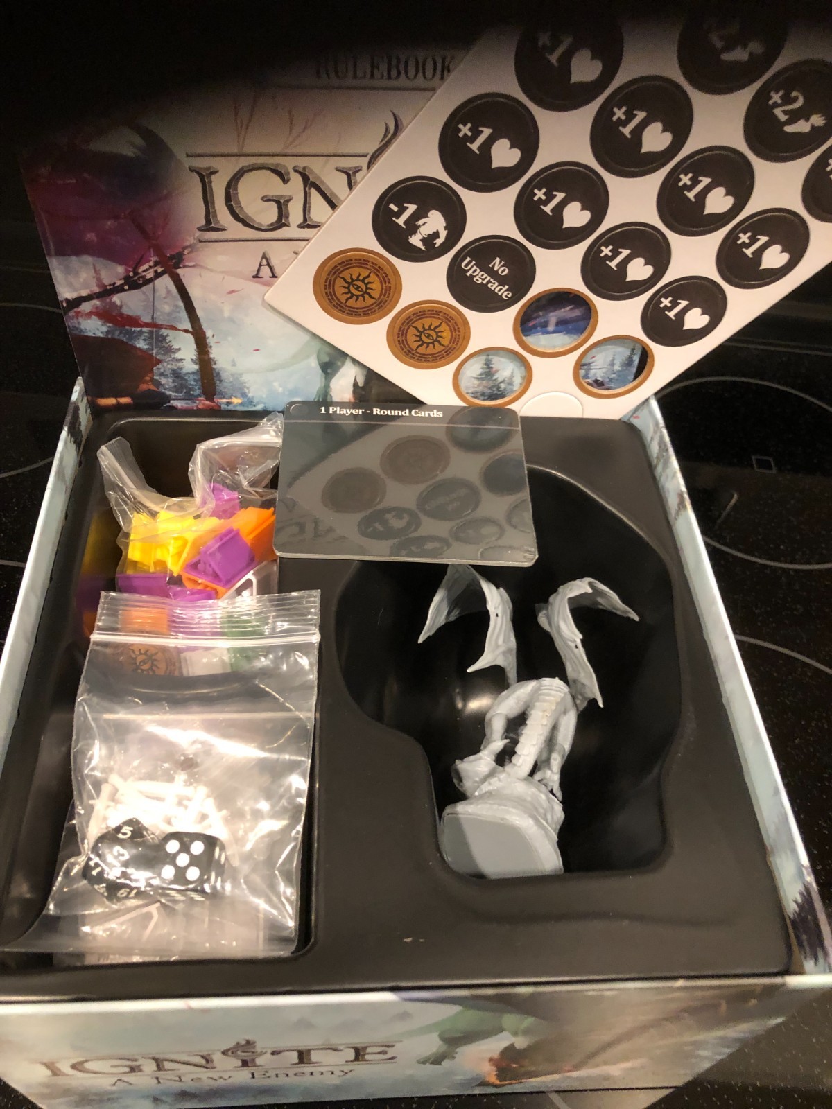 “IGNITE” Board Game Including “The Freeze” & “A New Enemy” Expansions EUC