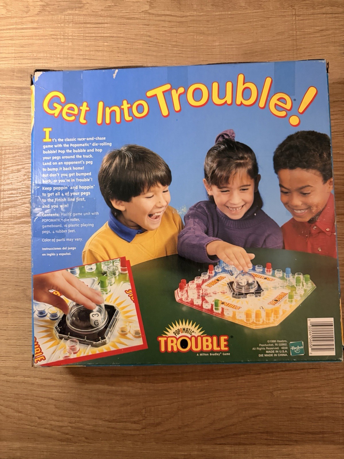 1998 Hasbro Milton Bradley Pop-O-Matic Trouble Complete Family Board Game