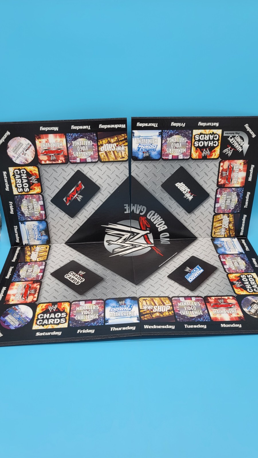 2005 WWE DVD Board Game First Edition RAW Smackdown Complete New Open Box