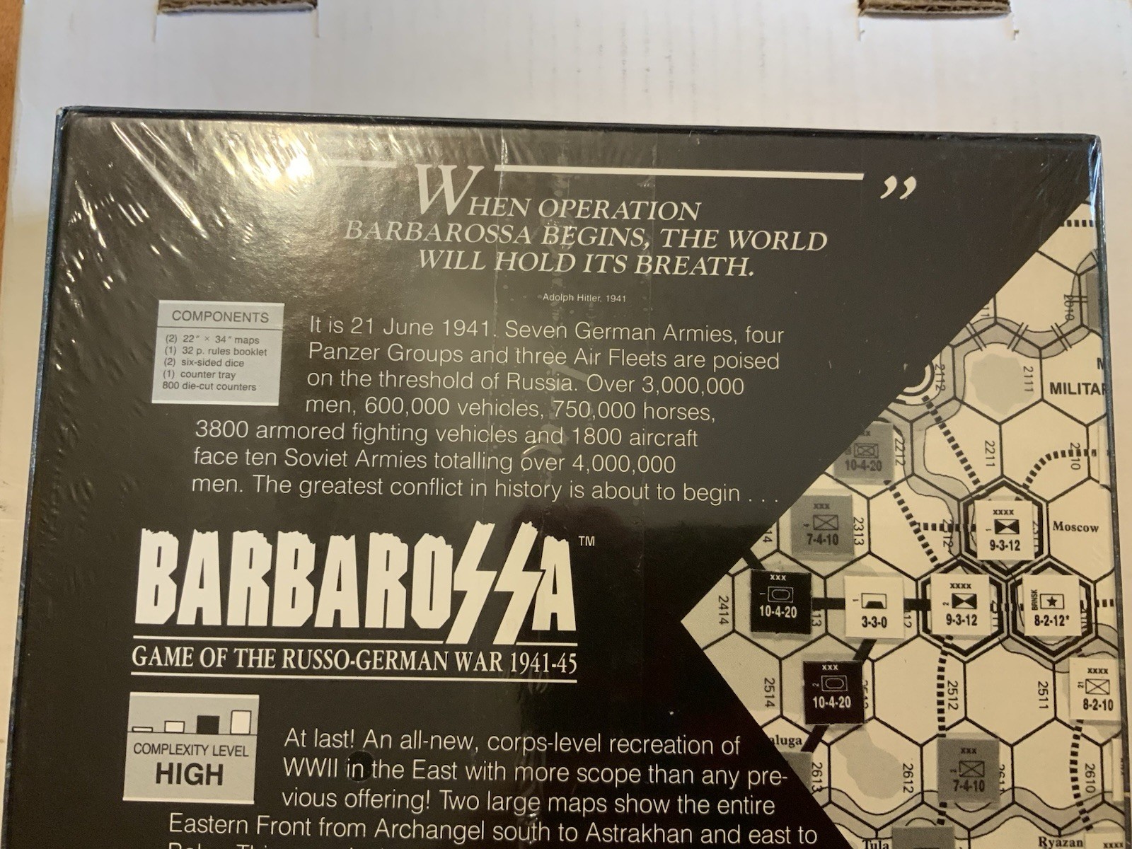 Barbarossa. SPI wargames, 1986. SW