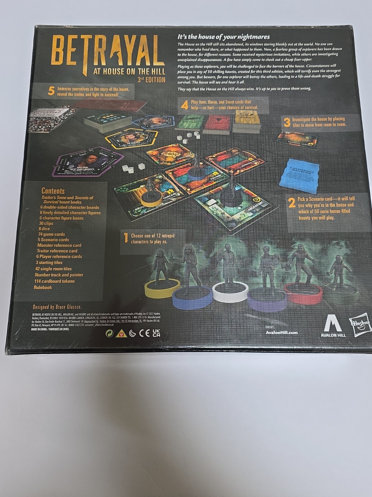 Betrayal At House On The Hill 3rd Edition, Board Game, Avalon Hill, 3-6 Players