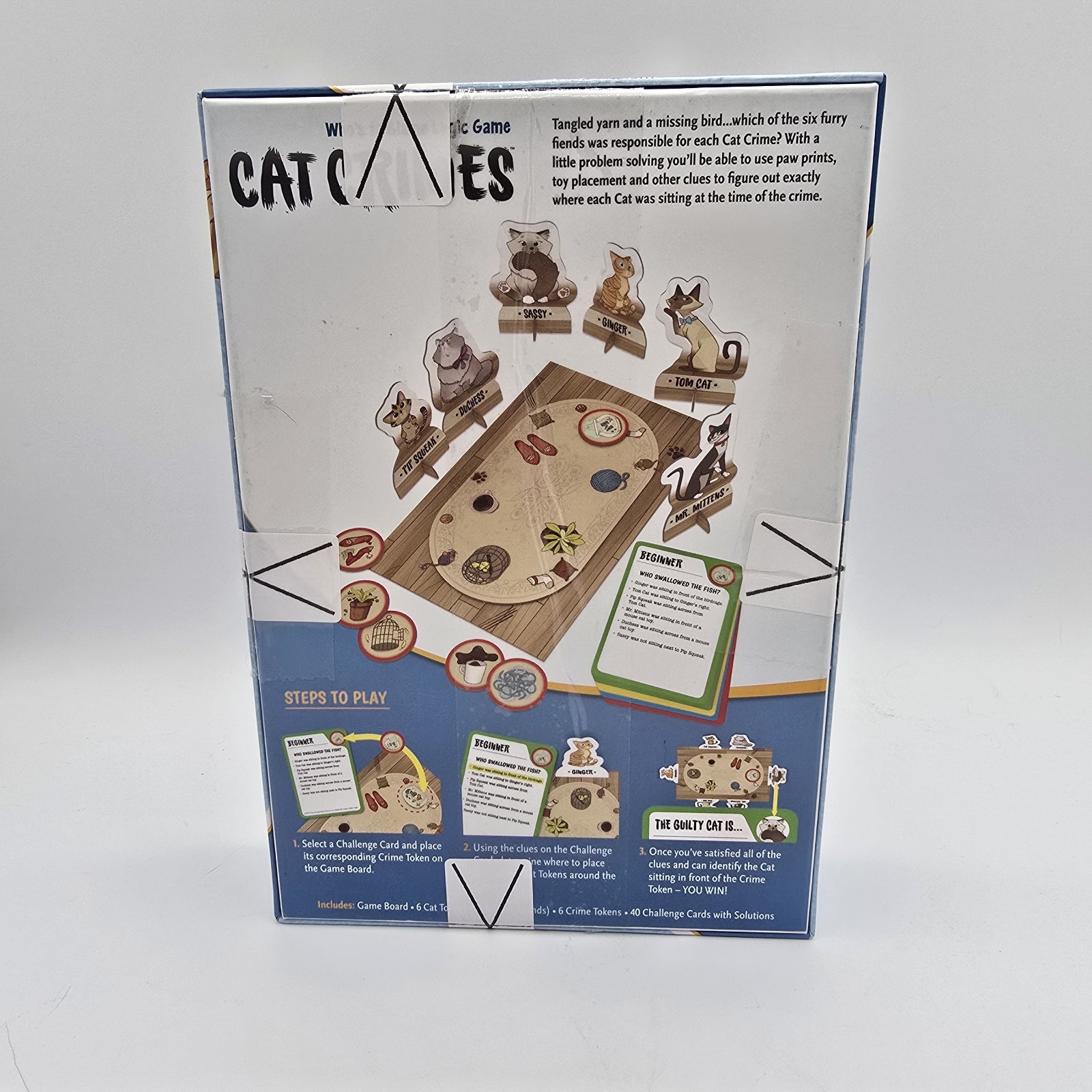 Cat Crimes Who’s to Blame Logic Game Thinkfun Problem Solving Challenges Mystery