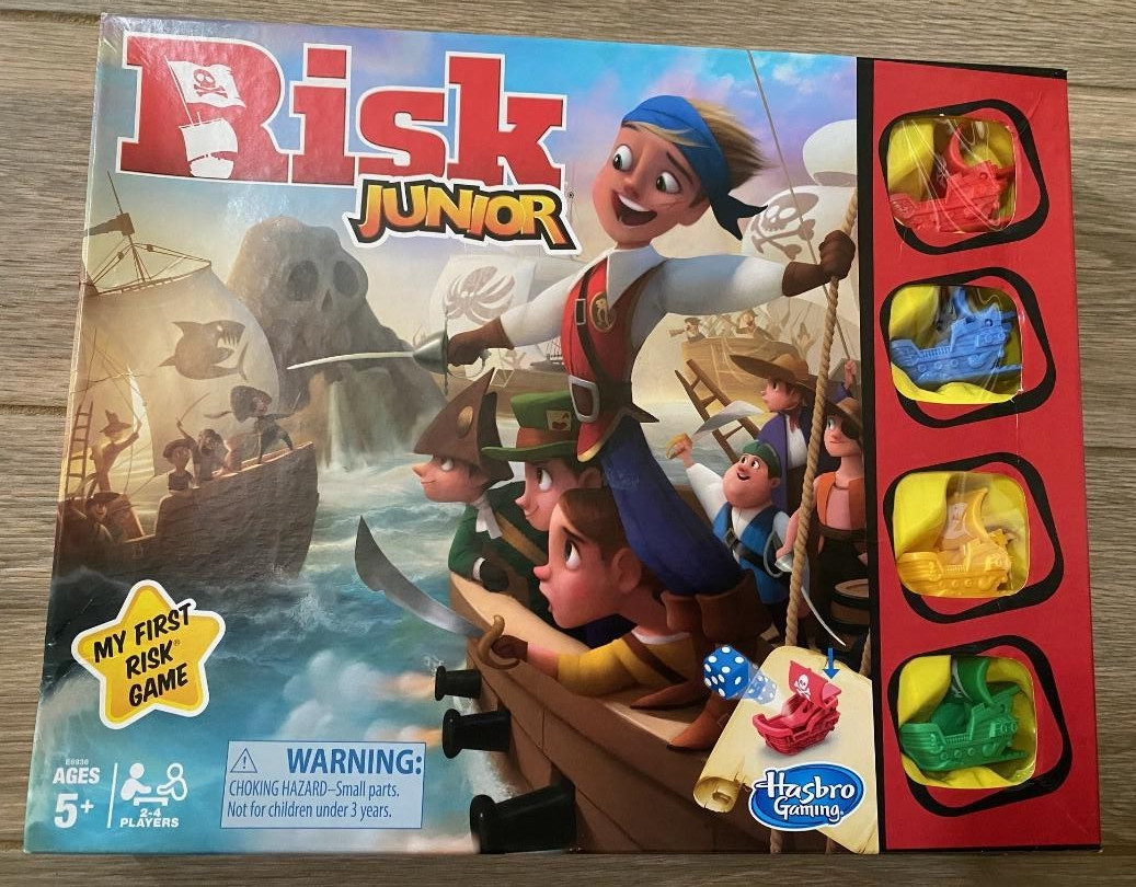 Risk Junior The Board Game My First Risk Game 2019 Hasbro Gaming 100% COMPLETE!