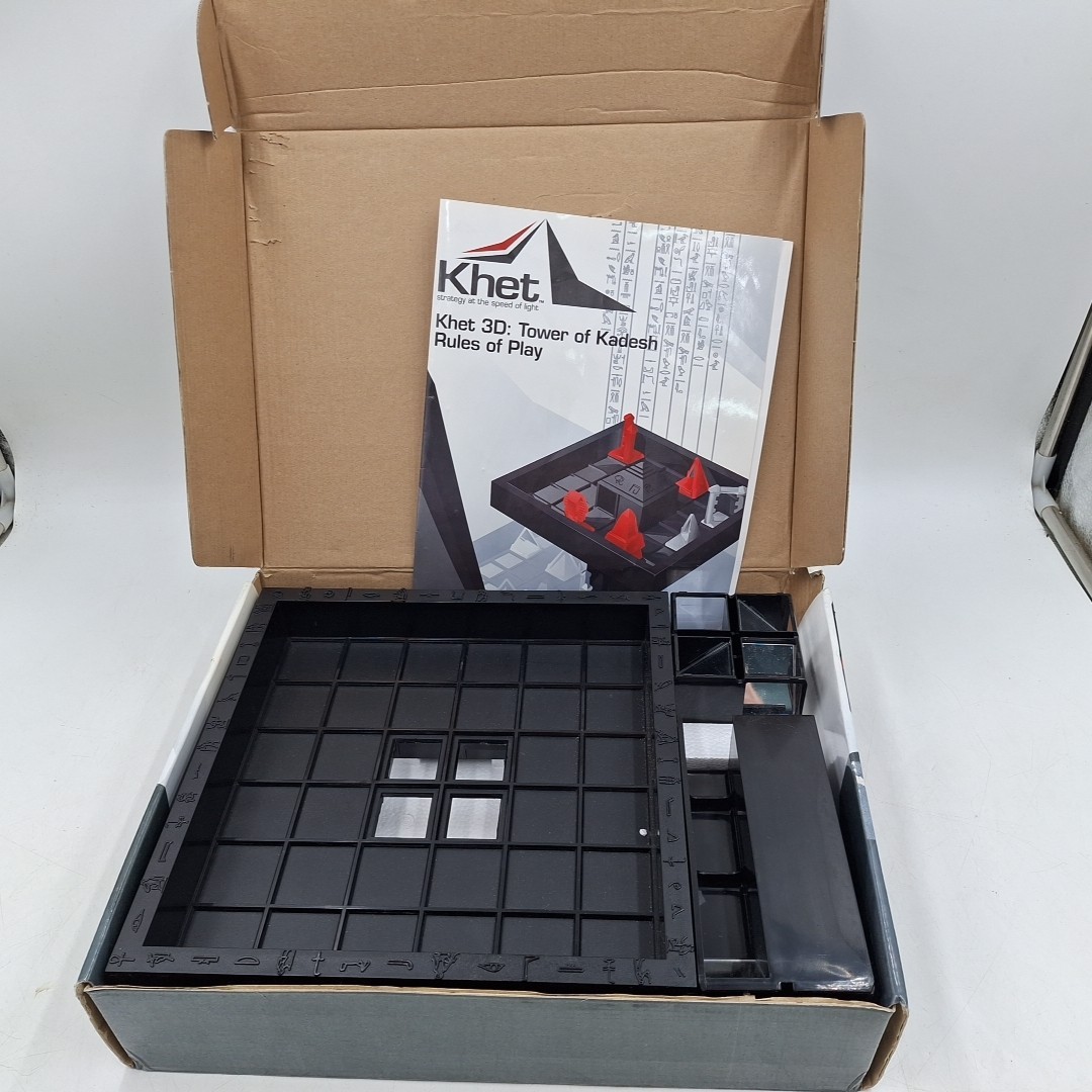 KHET The Laser Strategy Board Game w/ 3D Tower of Kadesh Expansion Mensa Winner