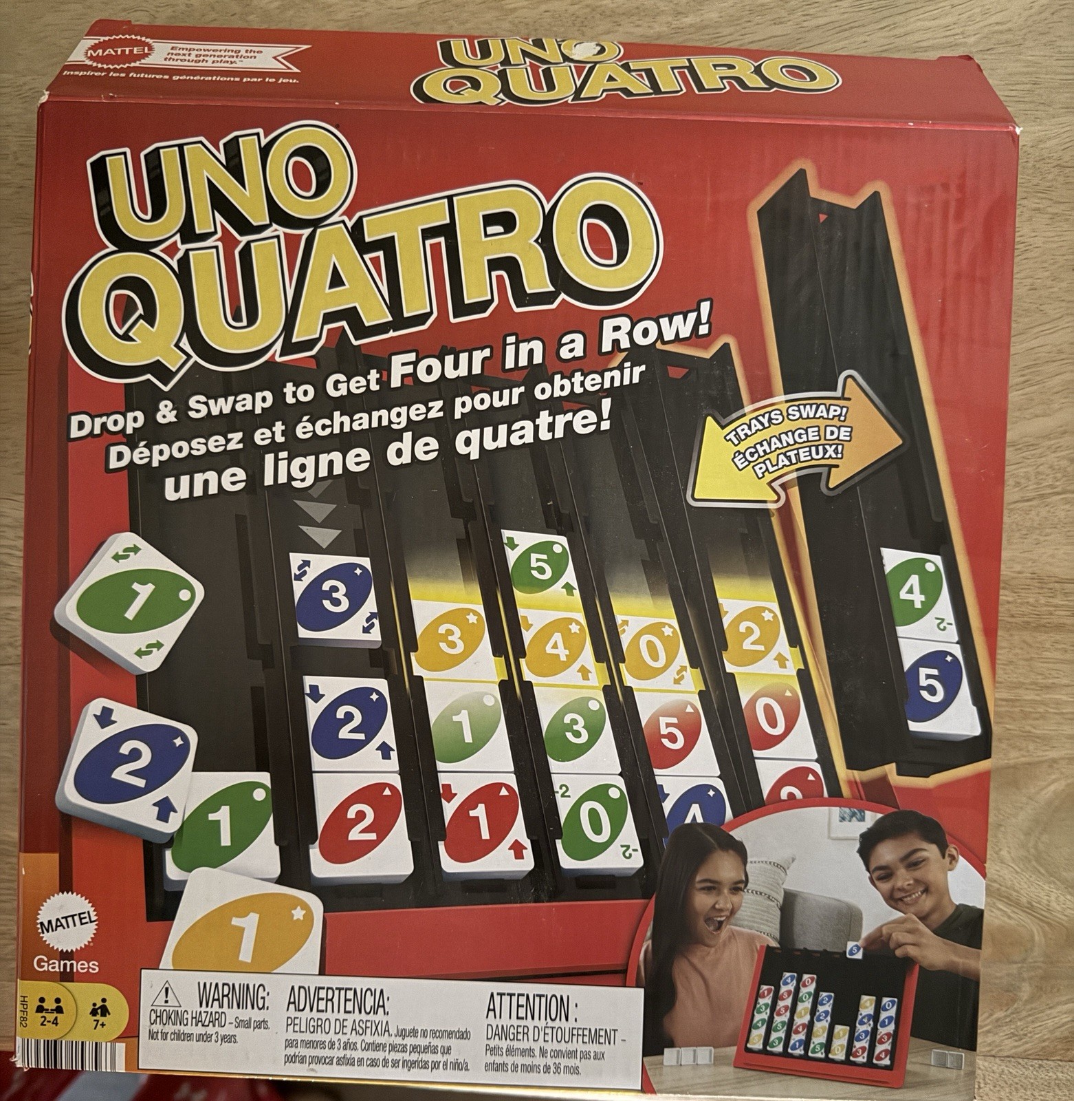 Uno Quatro Board Game Complete Set 2022 Edition