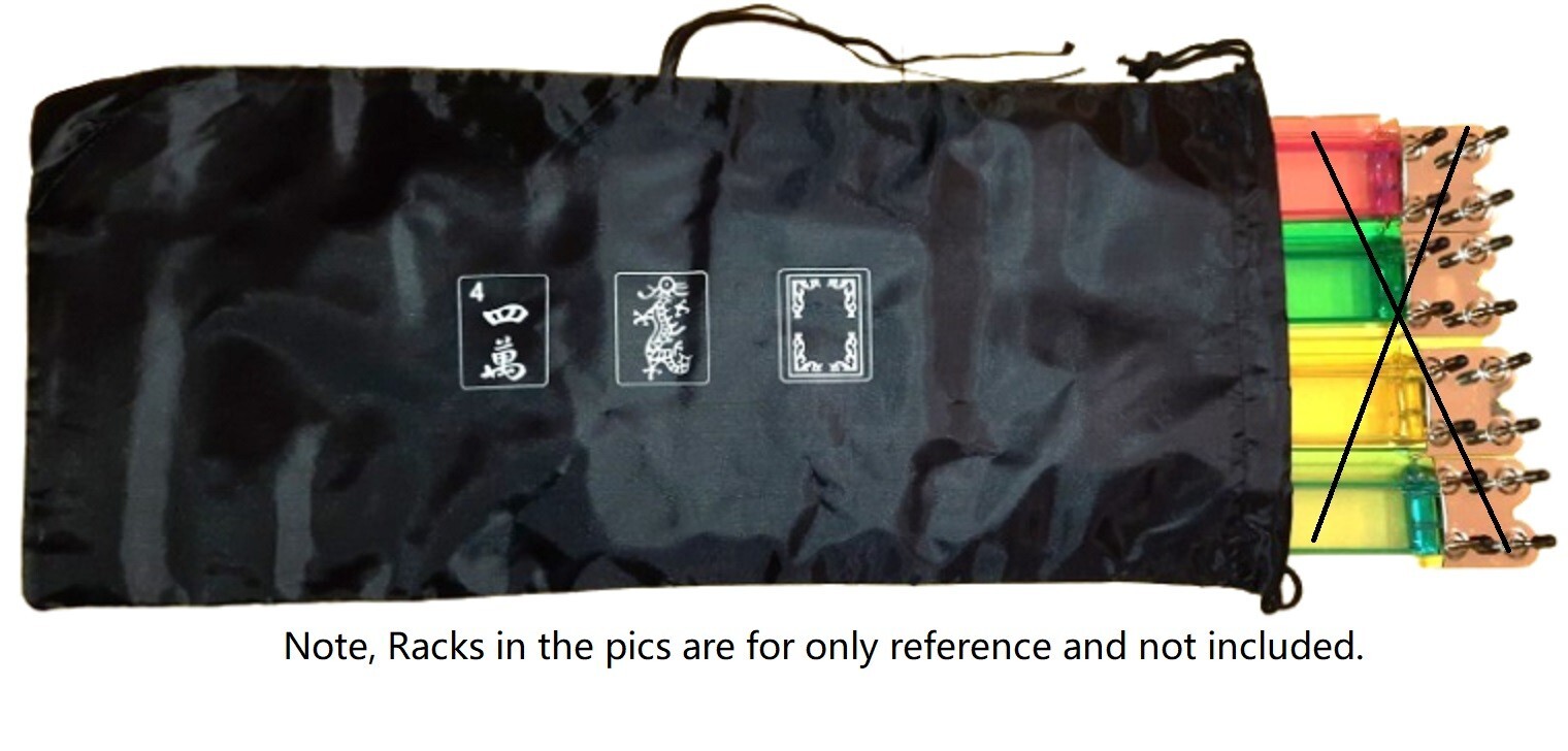 Mahjong Mahj Mah jong Empty Carry Bag & Two Bags Purses for Tile & Bag for Racks