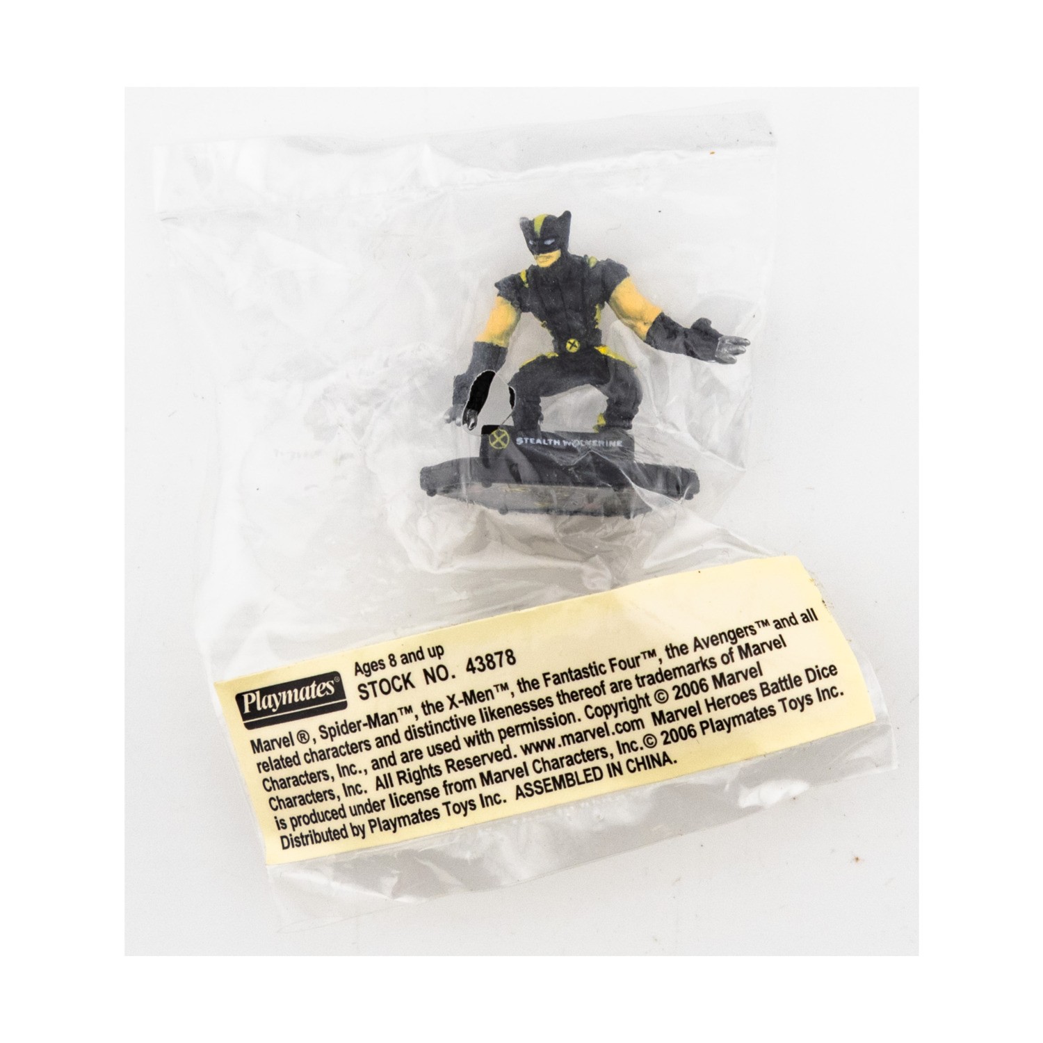 Playmates Marvel Battle Dice Stealth Wolverine #069 (P) New