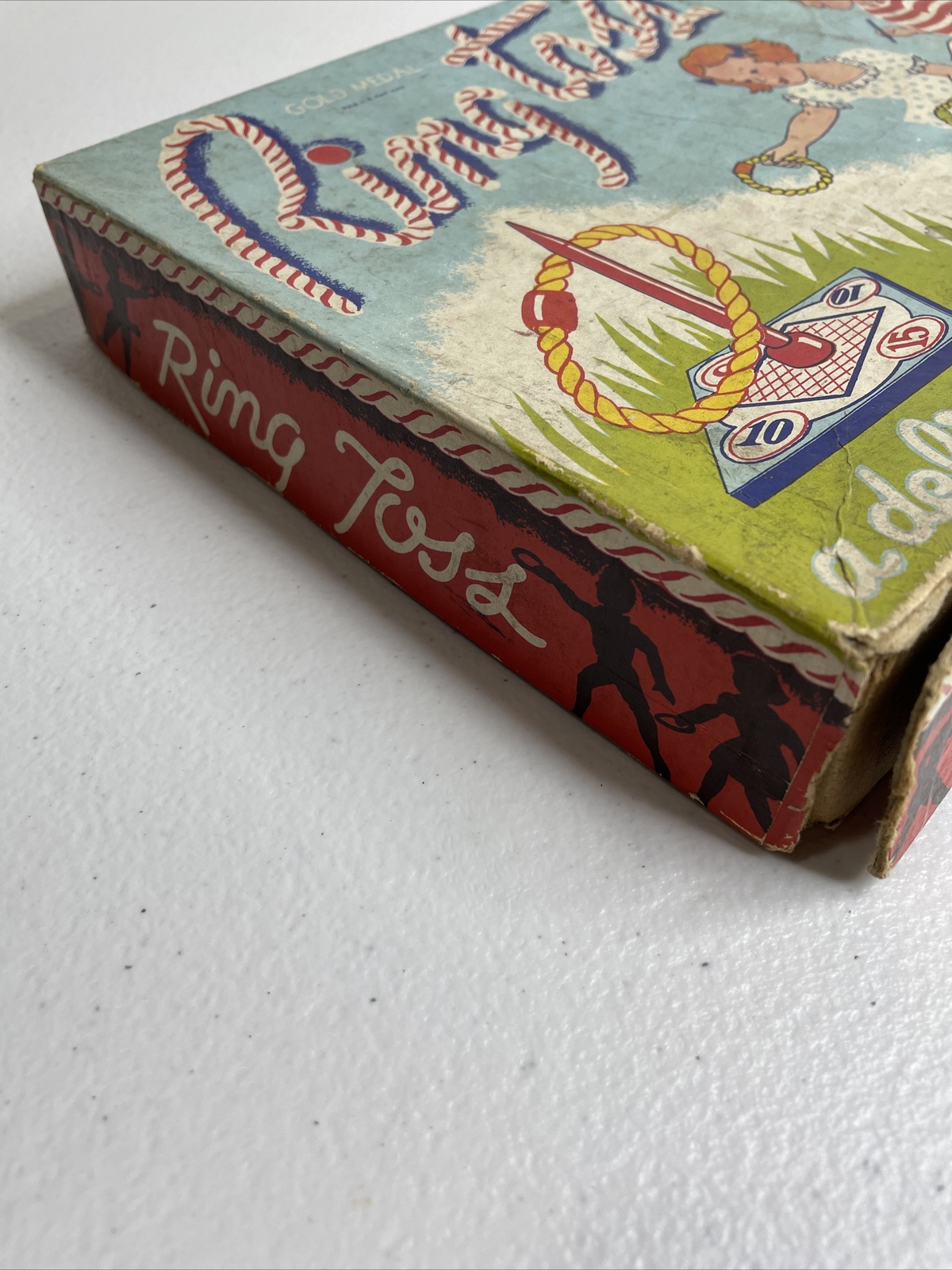 RING TOSS A Transogram Gold Medal Game RARE VINTAGE 1938