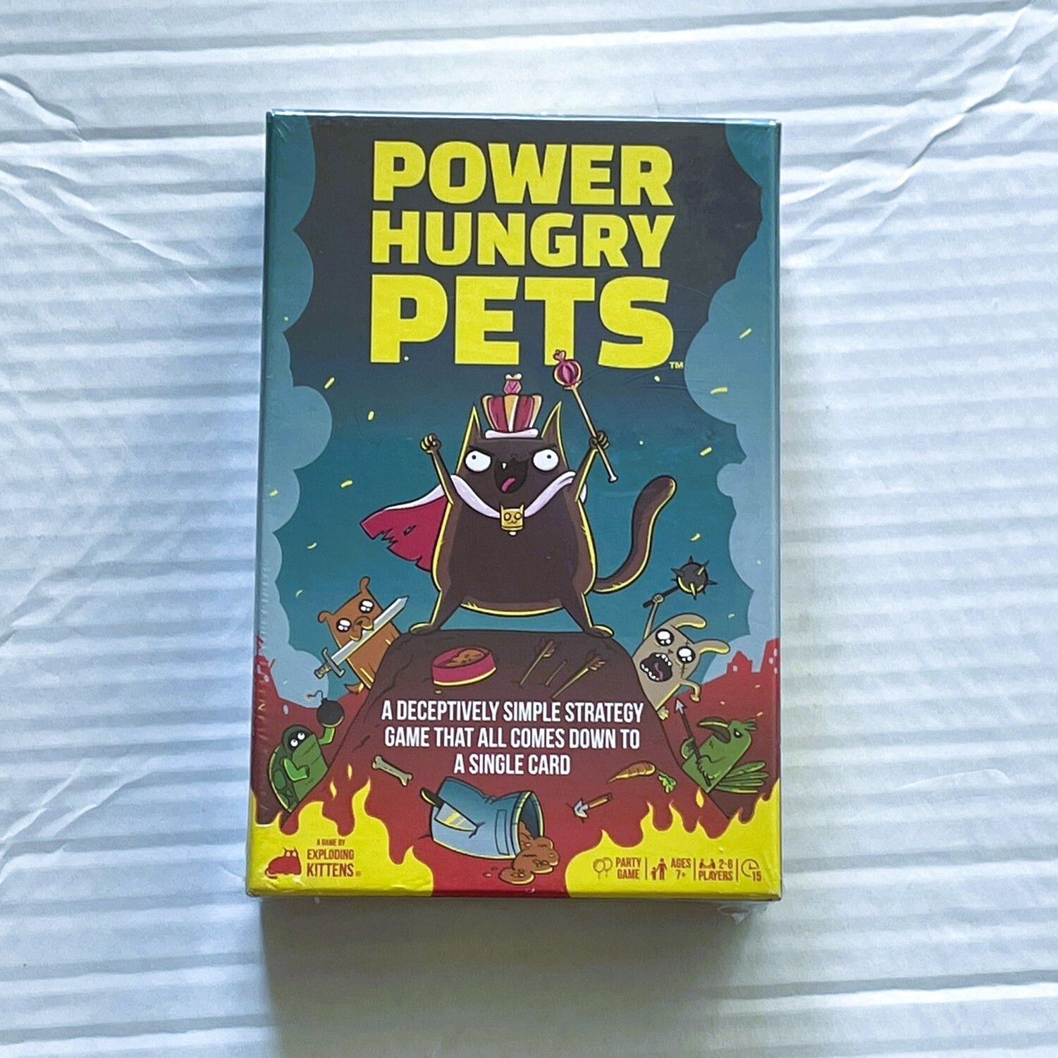Power Hungry Pets Game By Exploding Kittens A Strategy Party Game 2-6 Players