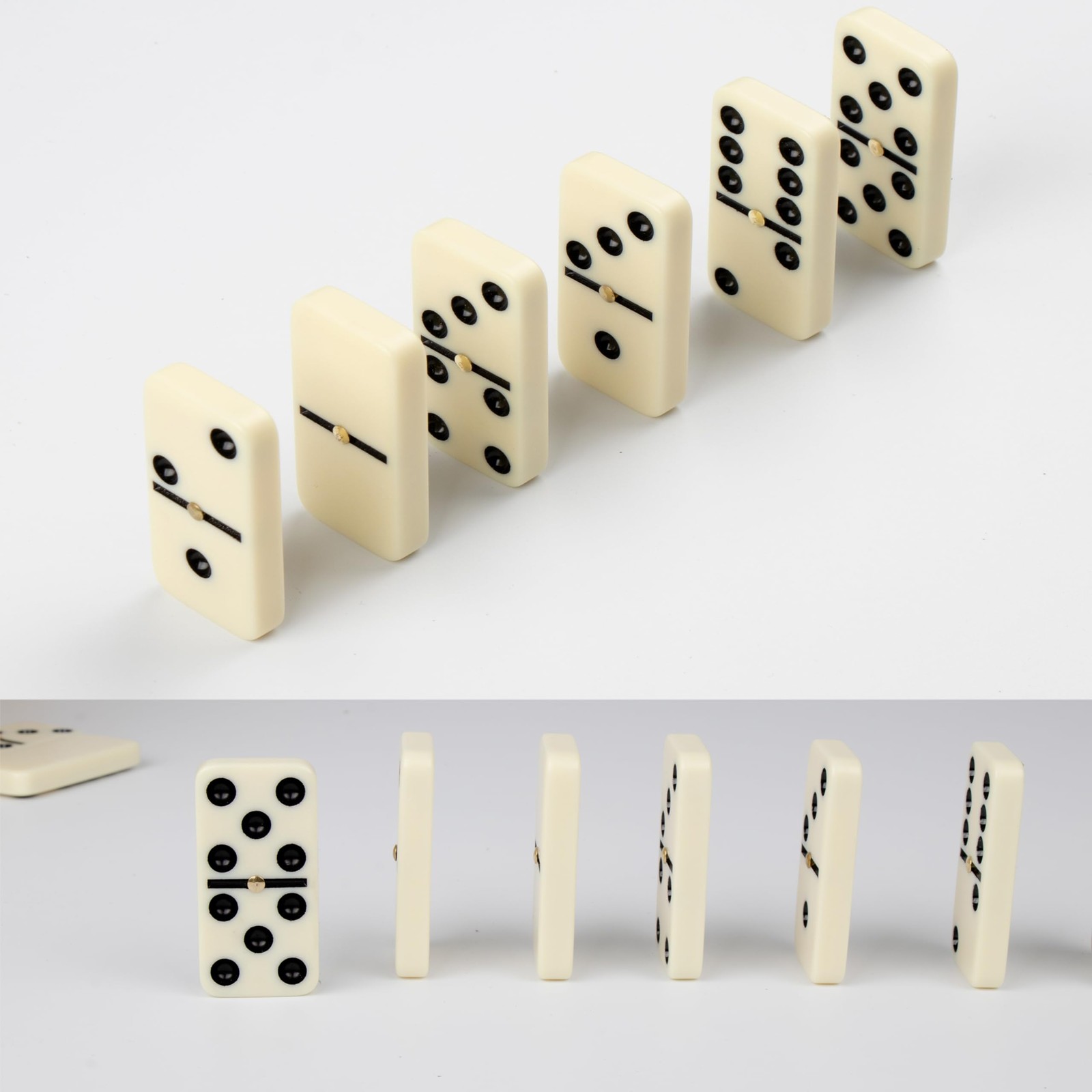 Domino Set for Adults, Double Nine Dominoes Set with Wooden Case for Classica…