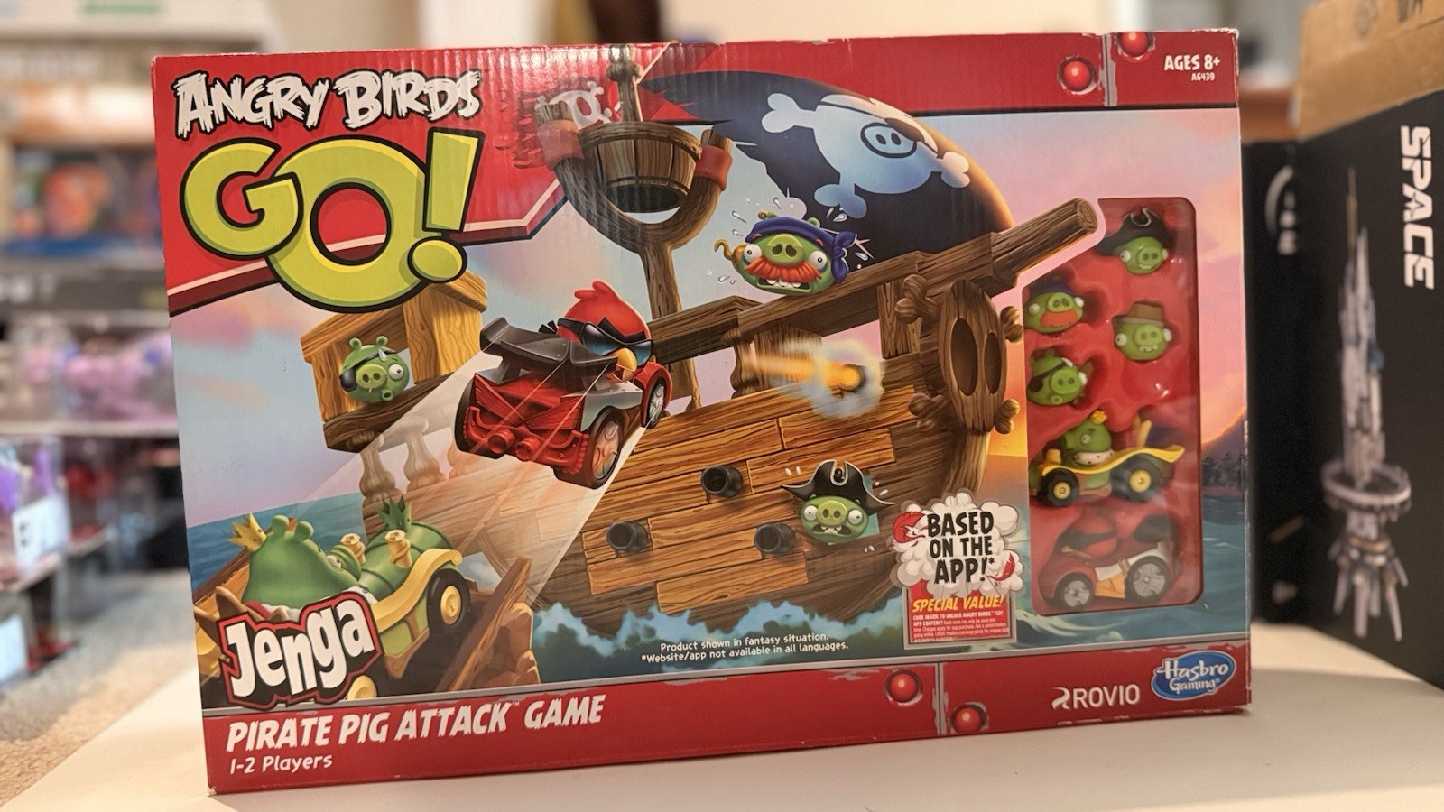 Angry Birds Go Jenga Pirate Pig Attack Game INCOMPLETE Hasbro Gaming 2013 Rovio
