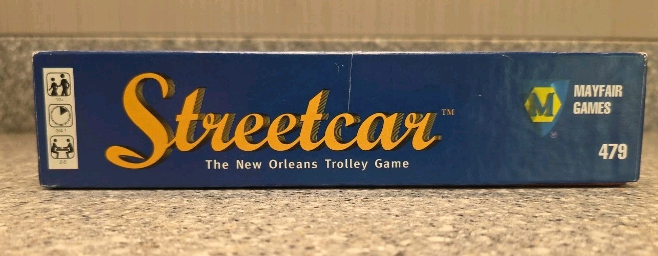 Streetcar Board Game New Orleans Trolly 479 1995 Mayfair Games Complete