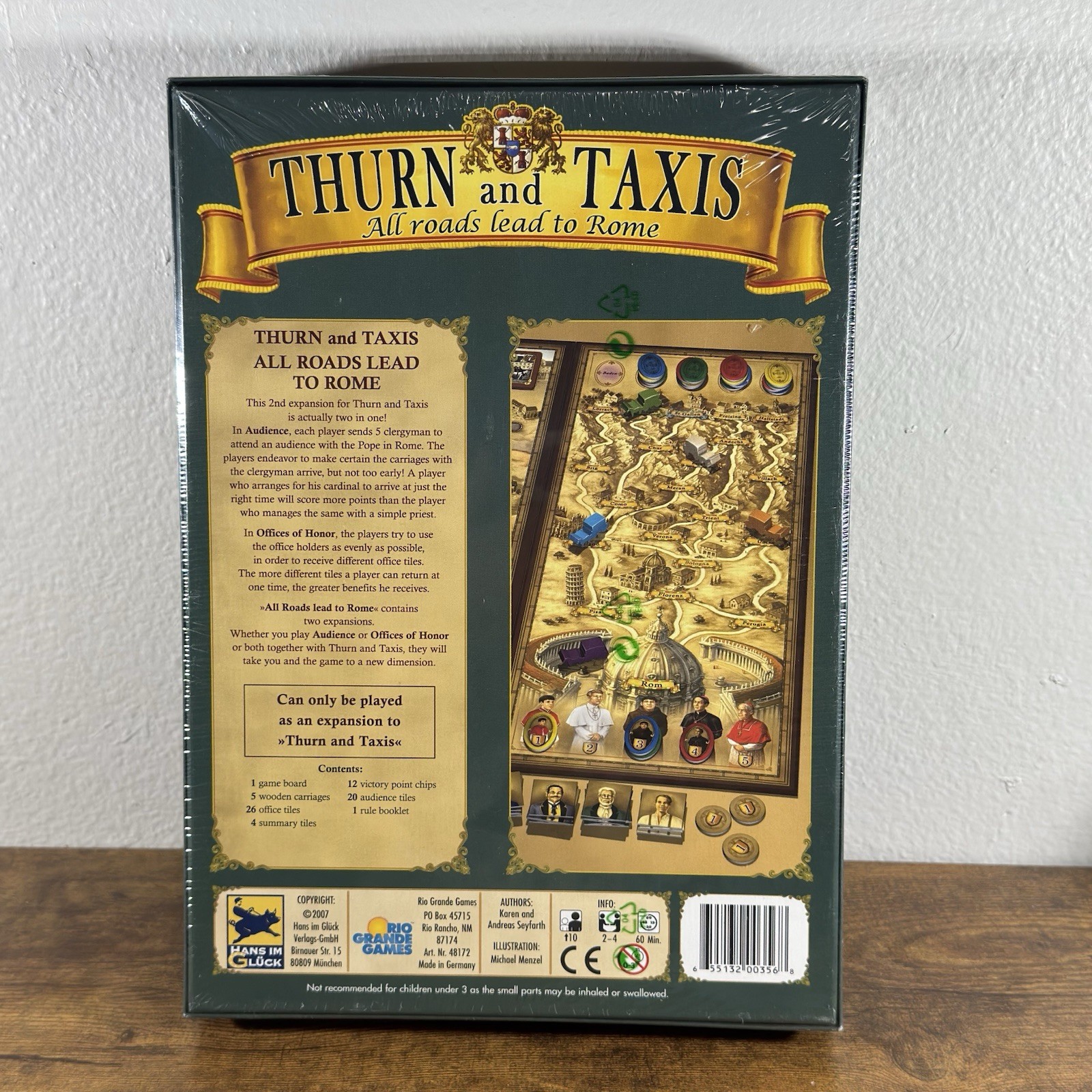 CIB THURN AND TAXIS ALL ROADS LEAD TO ROME BOARD GAME EXPANSION RIO GRANDE GAMES