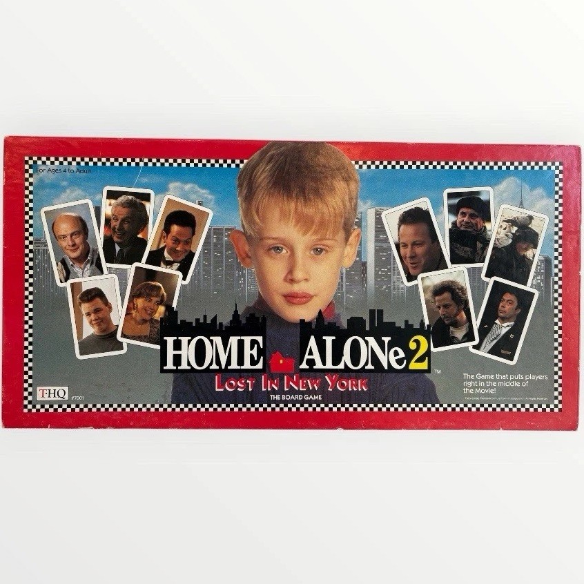Vintage Home Alone 2 Lost in New York The Board Game 1992 Partial Set Excellent