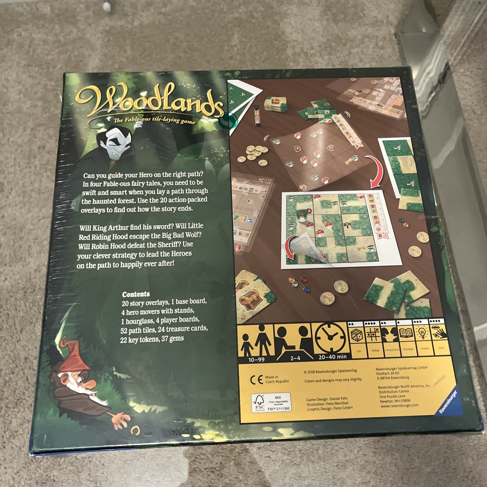 Woodlands The Fable-ous Tile Laying Game by Ravensburger. New & Sealed. 2018.