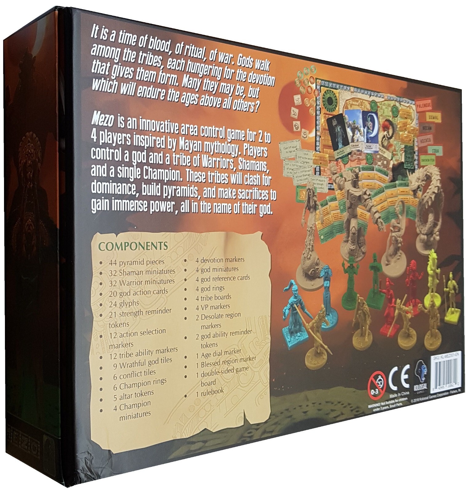 MEZO Board Game of Mayan mythology