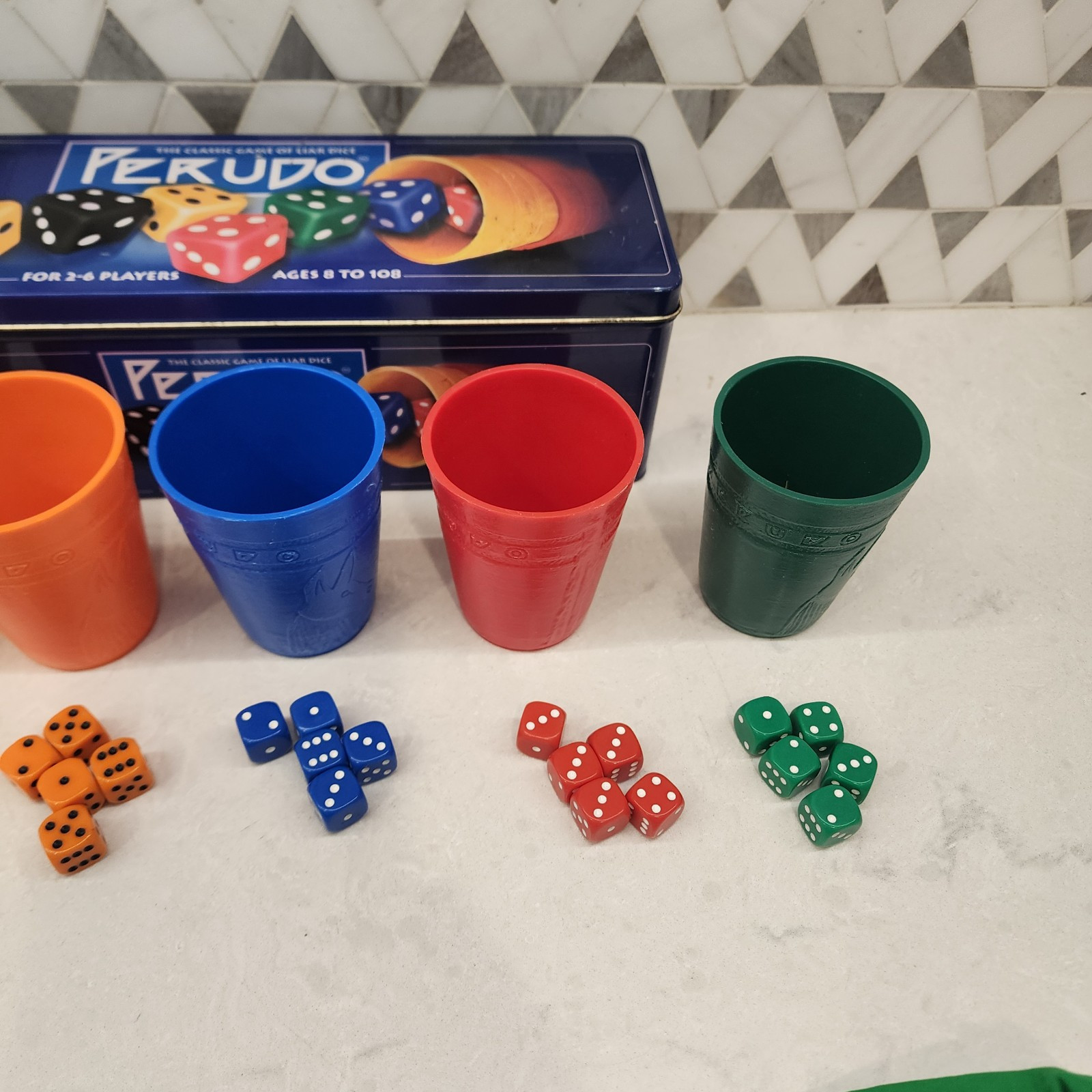 Perudo – Game of Liar’s Dice – Complete With Original Travel Bag