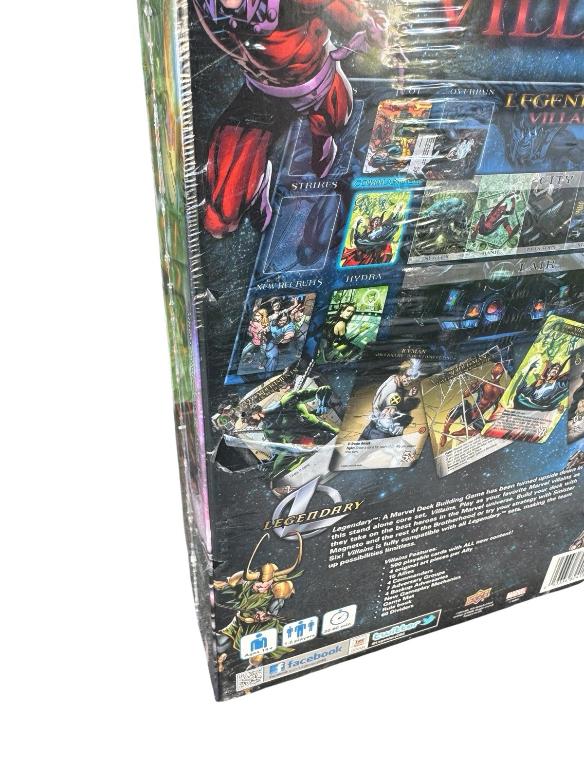 New Sealed Marvel Legendary Villains Deck Building Cards Upper Deck Board Game