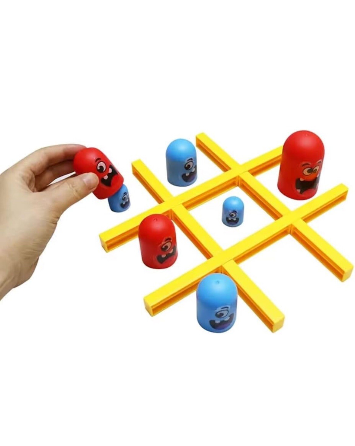 Tic Tac Toe Big Eat Small Gobble Board Game Parent-Child Interactive Educational