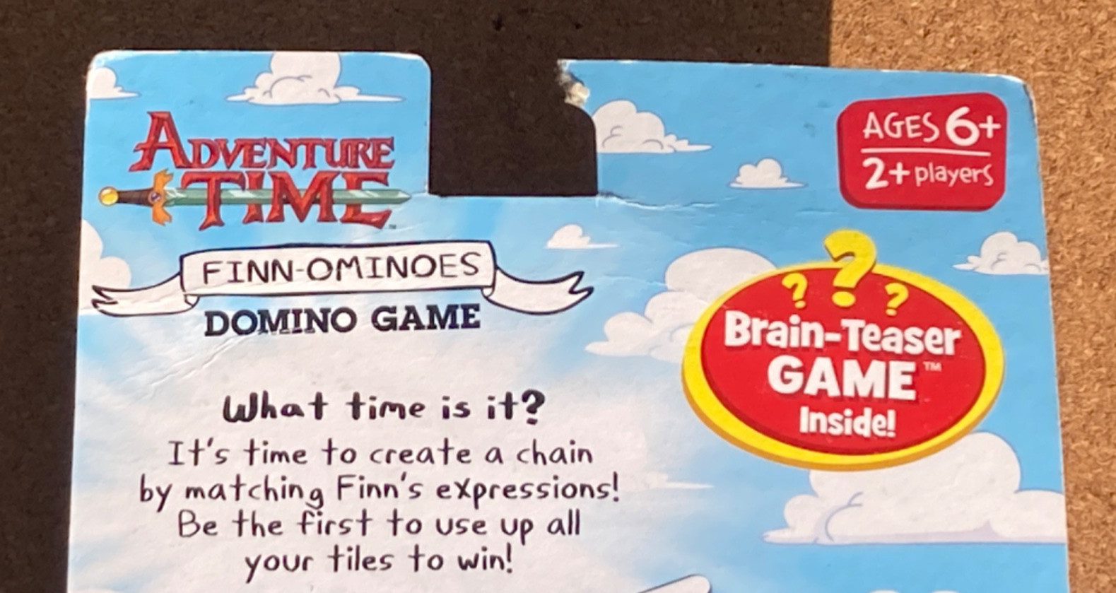 Adventure Time Collectible Finn Domino Game Cartoon Network Briarpatch Rare Find