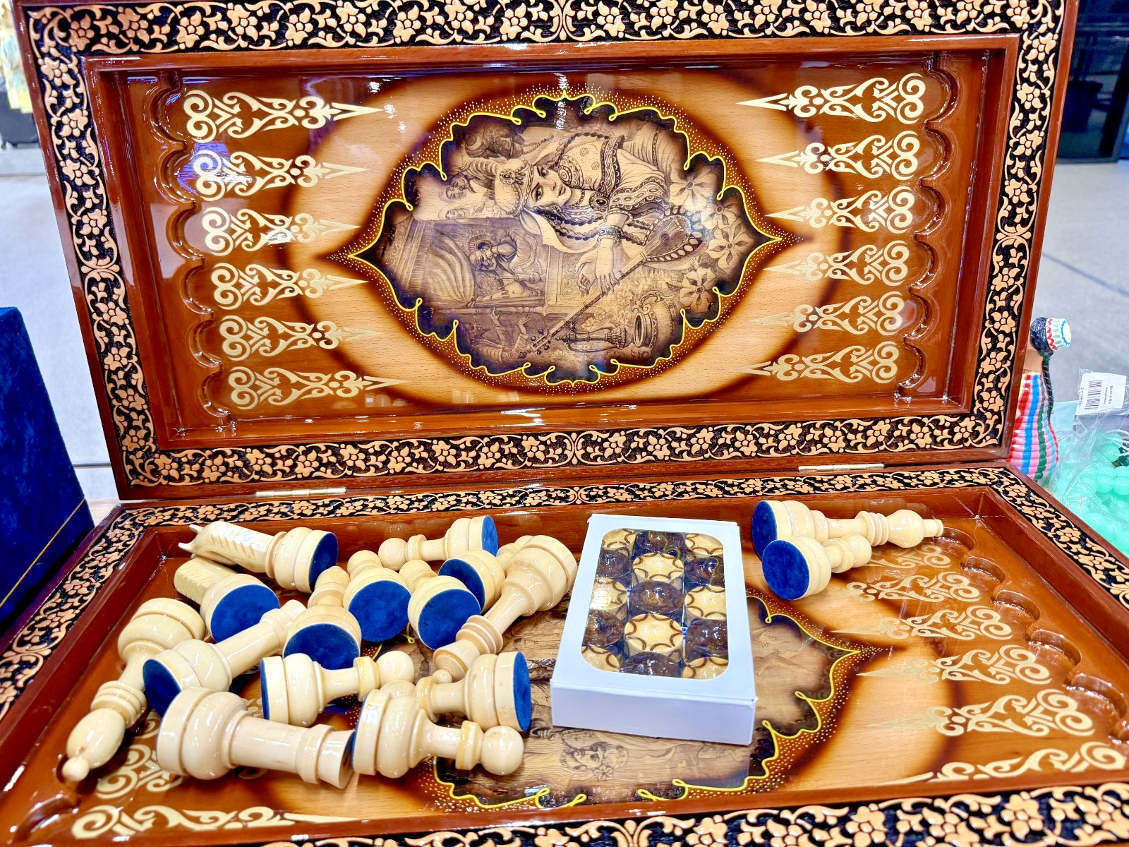 Own the Only One – Luxury Walnut Wood Backgammon Chess Board Handmade 24 In