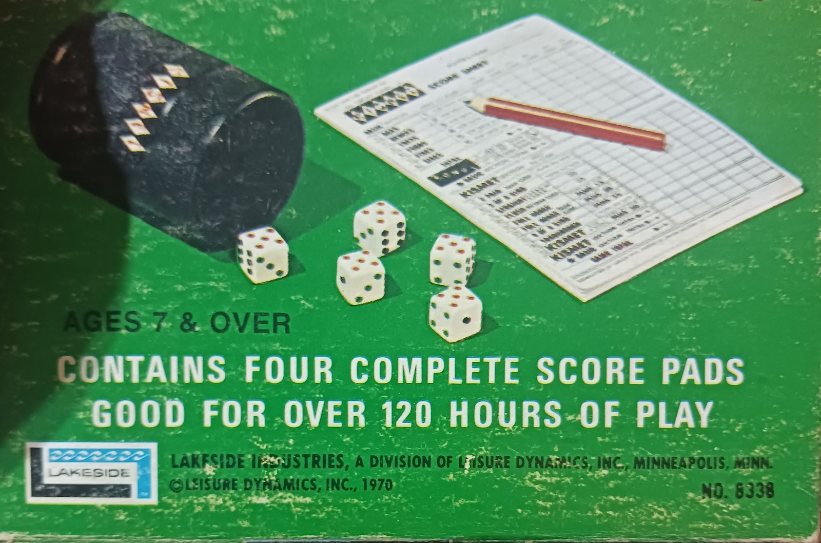KISMET: Score Pads Vintage Set of 4 Boxed 1964