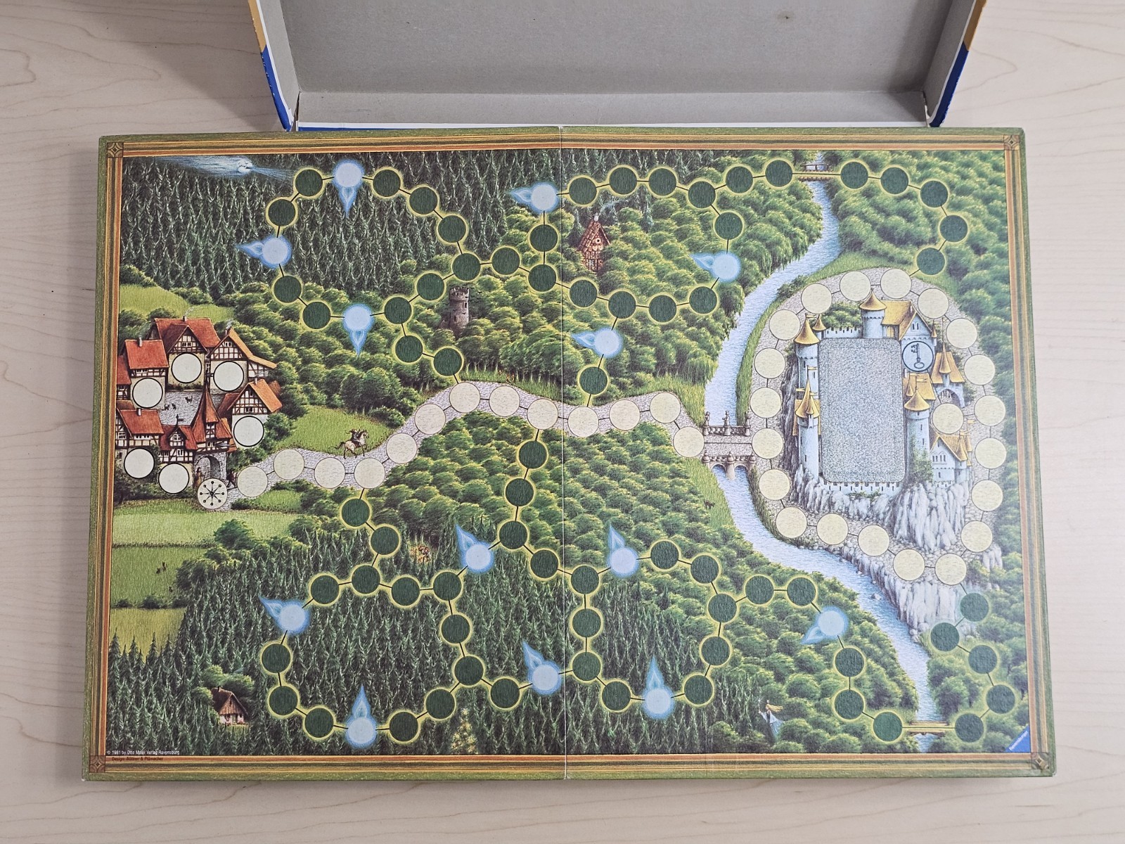 VINTAGE Enchanted Forest Board Game Ravensburger 1982 Incomplete As Is