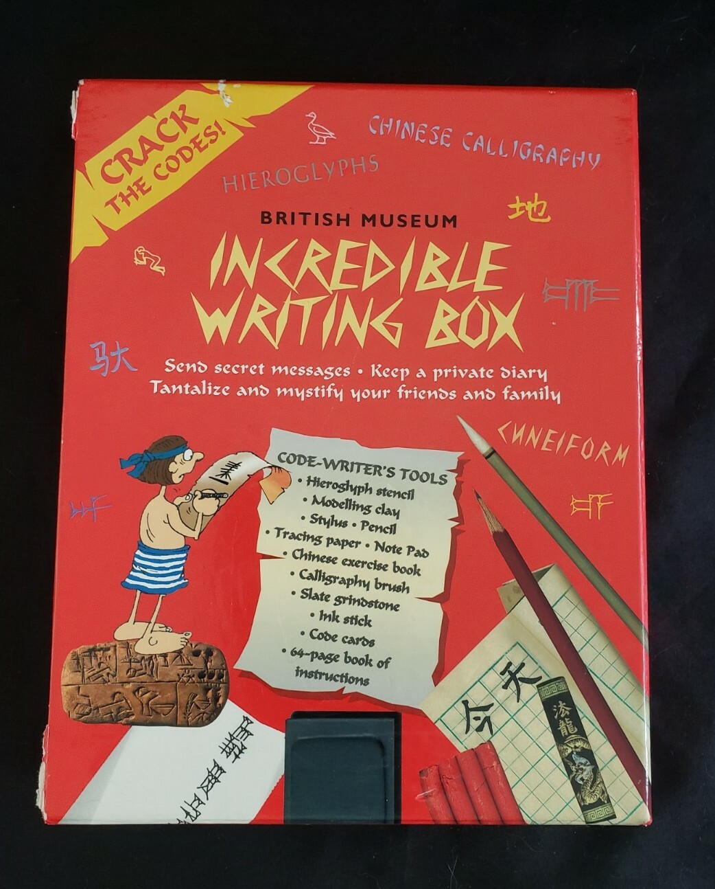 British Museum Press Incredible Writing Box,Chinese Calligraphy,1998, Incomplete