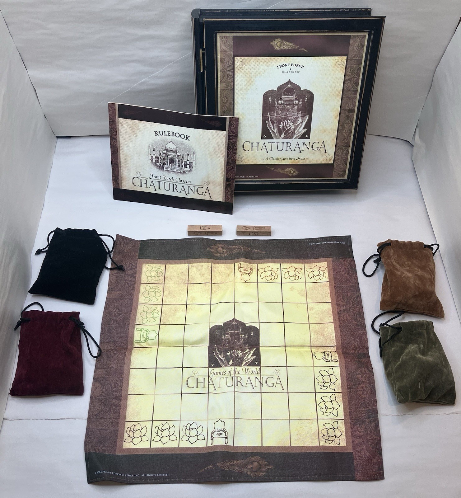 Chaturanga Classic Board Game From India Front Porch Classic Complete *Read*