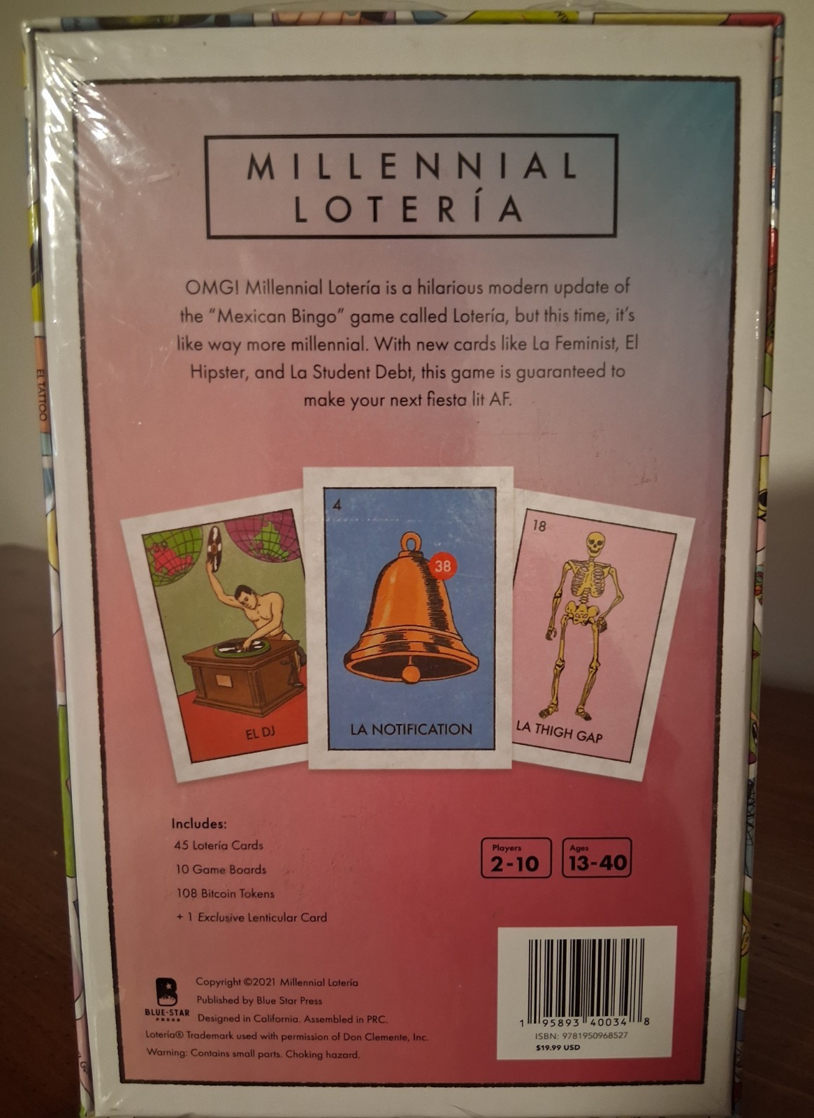 Sealed Millennial Loteria Game Family Fiesta Party for New Latino Generation NEW