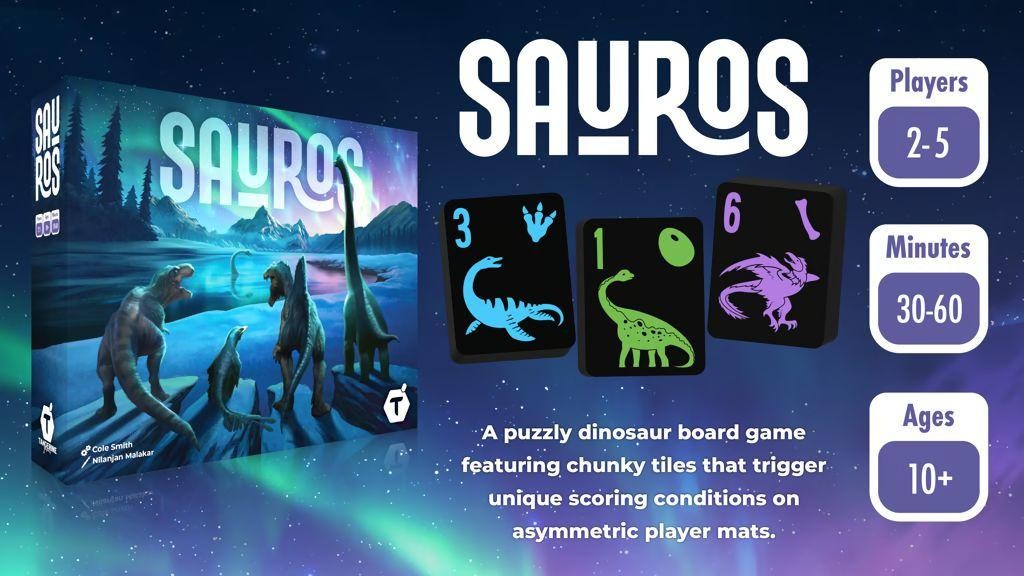 Sauros (The Dino Trick-Taking Puzzle Game) – Kickstarter Deluxe Edition