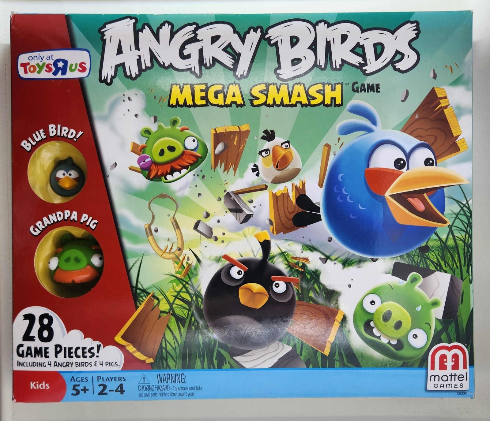 Angry Birds Mega Smash Game Toys R Us Exclusive Mattel Brand 100% Complete Rare