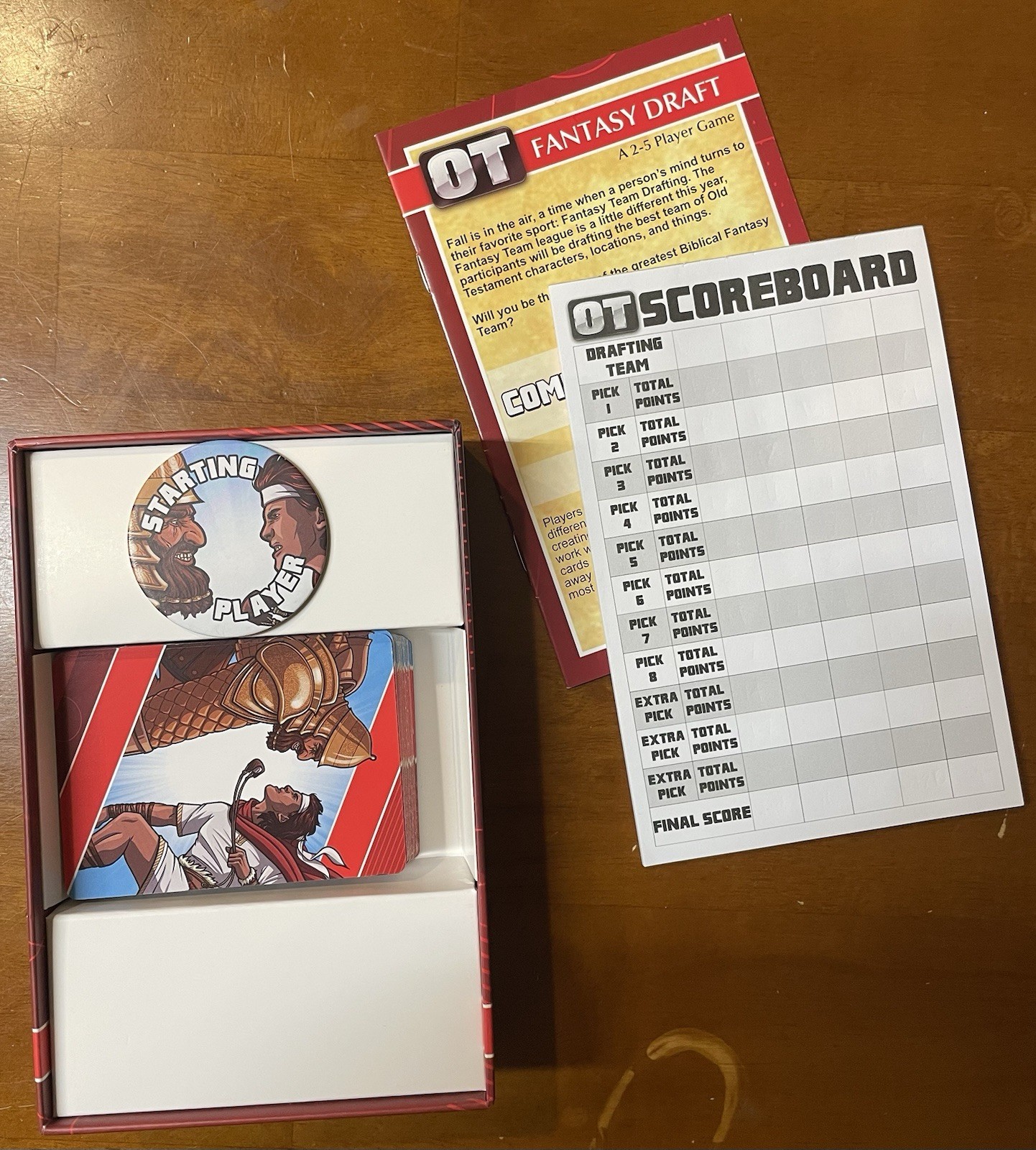 HTF Funhill Games ~ OT ~ FANTASY DRAFT ~ Open Box Great Condition 1-5 Players