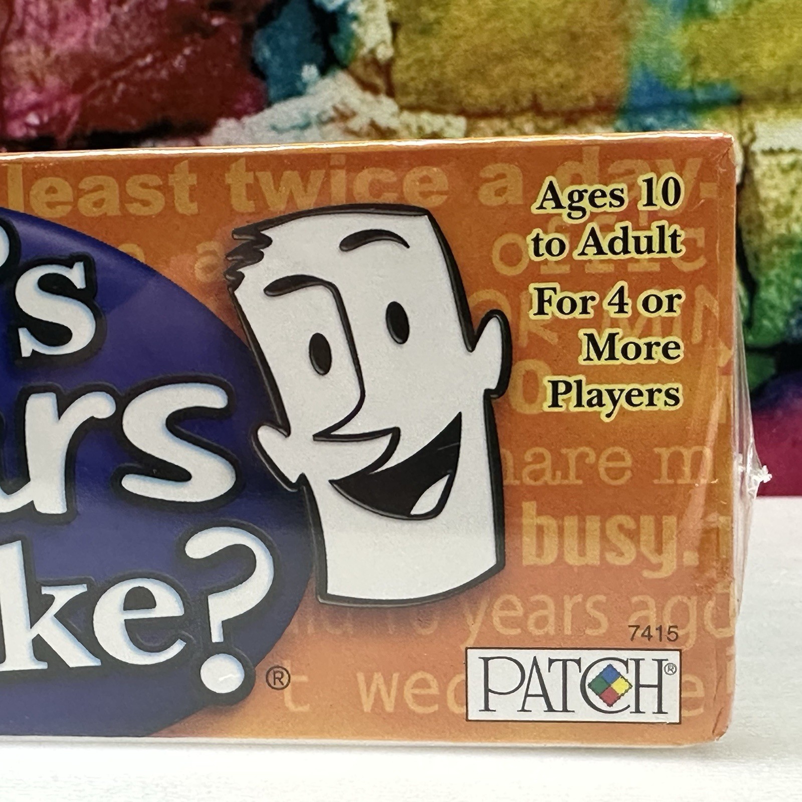What’s Yours Like? PATCH 2007 Fun Laughs Family Party Game Ages 10+ Sealed NEW!