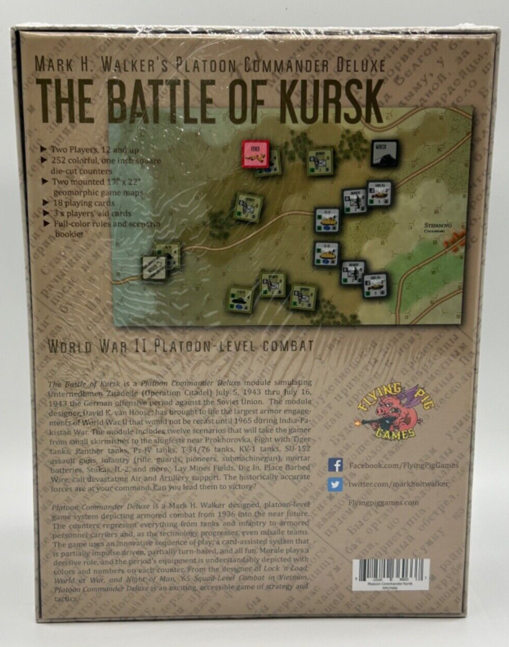 Flying Pig Games Platoon Commander Deluxe: The Battle of Kursk Game New Sealed