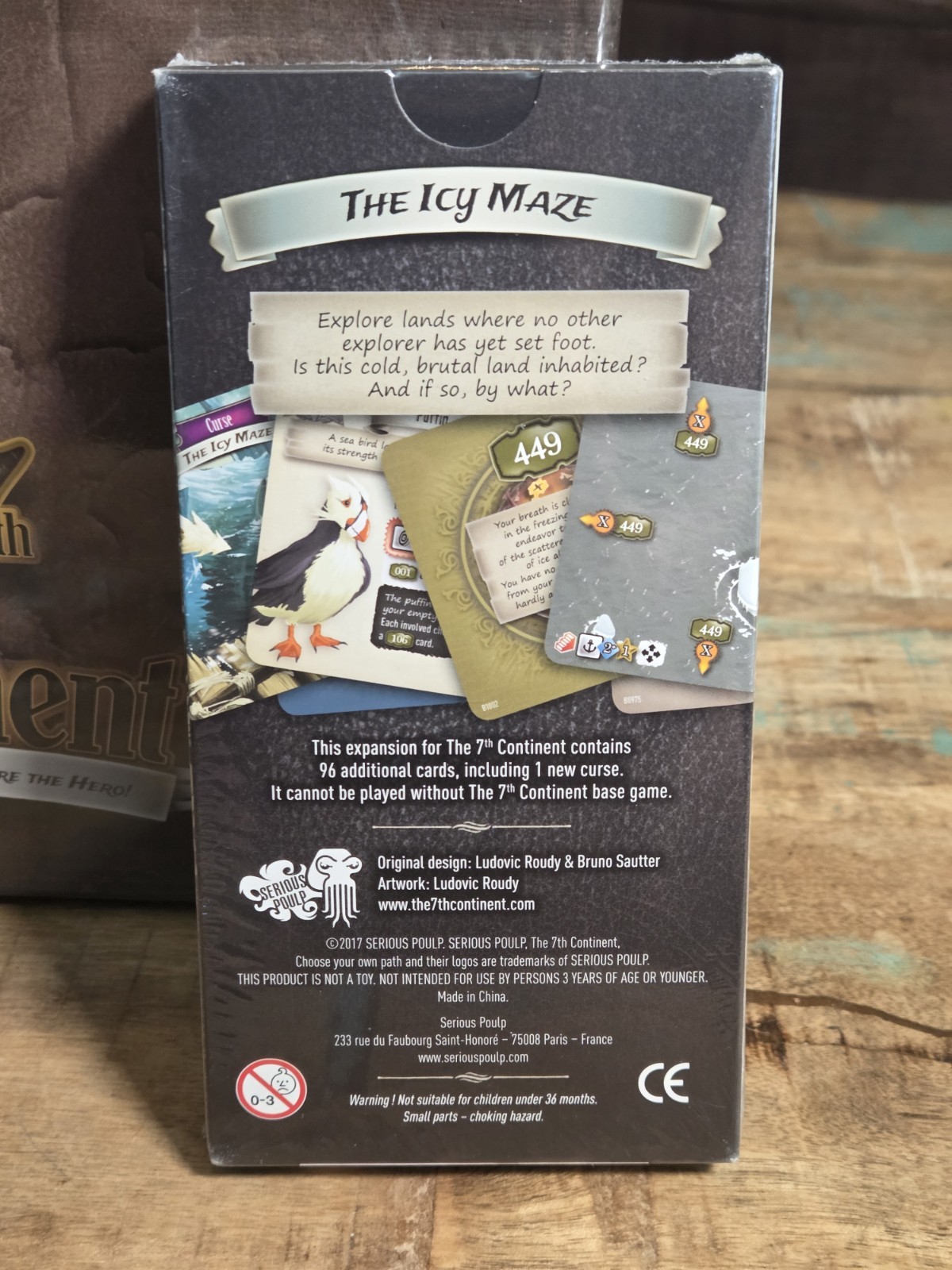 Serious Poulp The 7th Continent Adventure Board Game Icy Maze Crystal’s Song