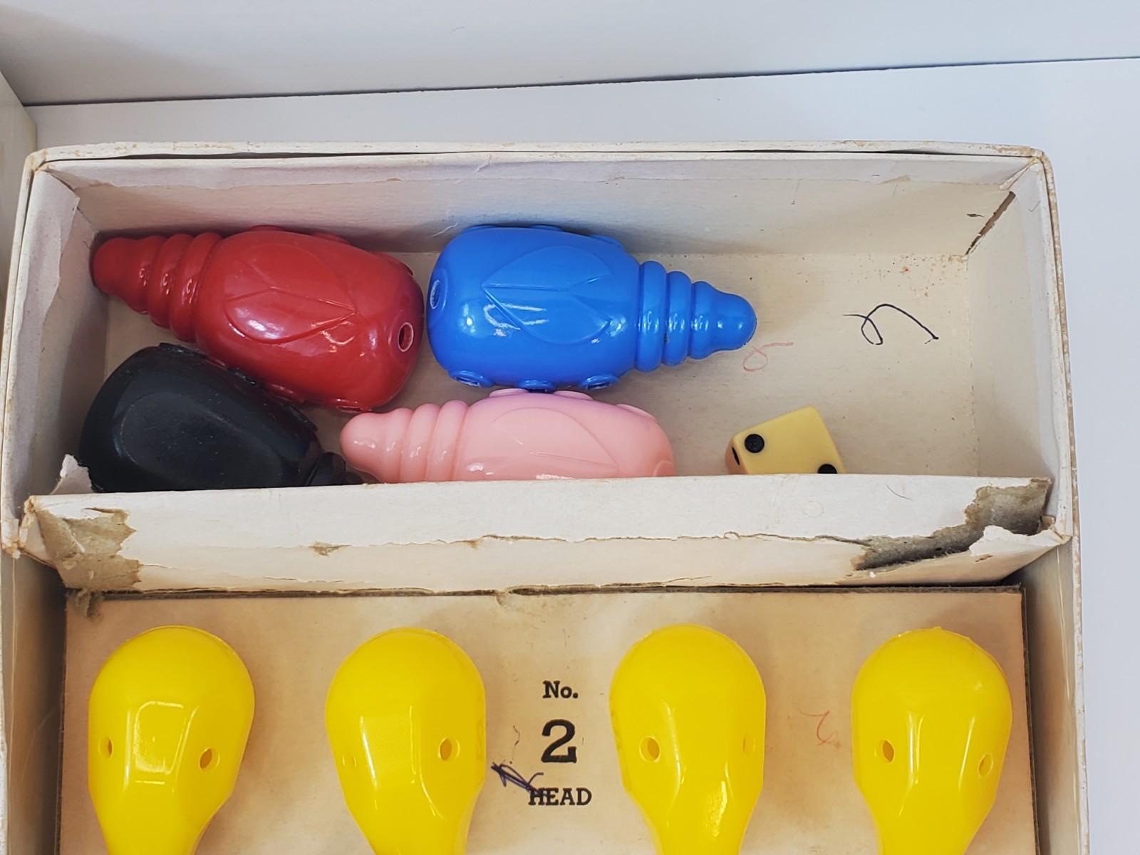 2 Cootie Build A Cootie Bug Games From the 50s & 60s Missing 1 Eye