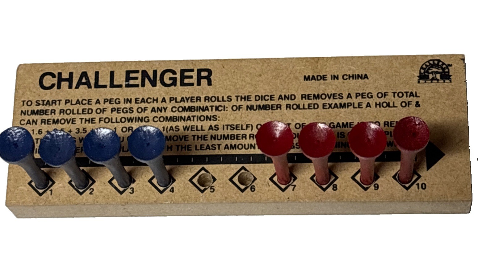 Brain Teaser IQ Tester Wood Peg Games Set Of 2