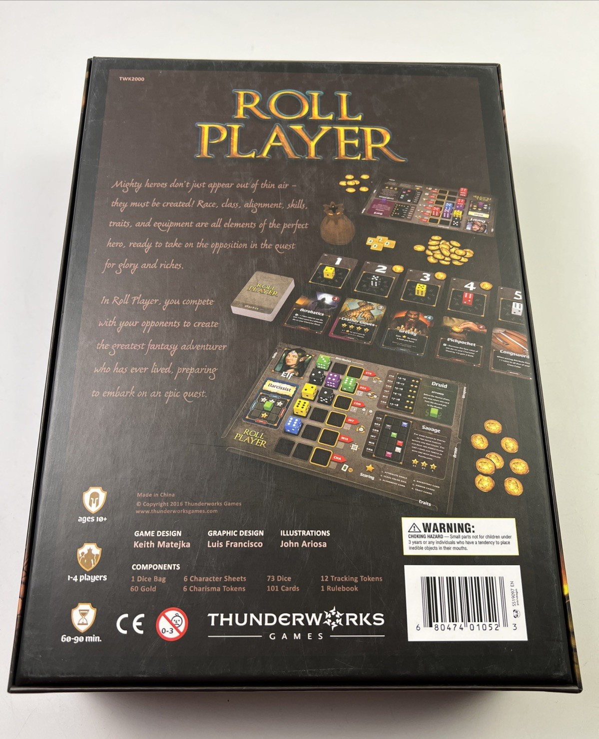 Thunderworks ROLL PLAYER Dice Game COMPLETE