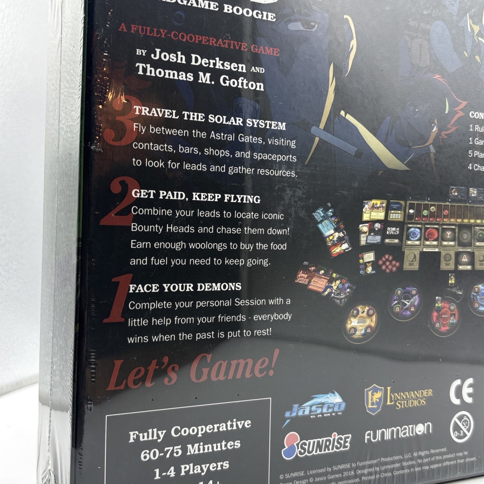 Cowboy Bebop Boardgame Boogie Board Game Sealed 1-4 Players Cooperative Anime 🤠