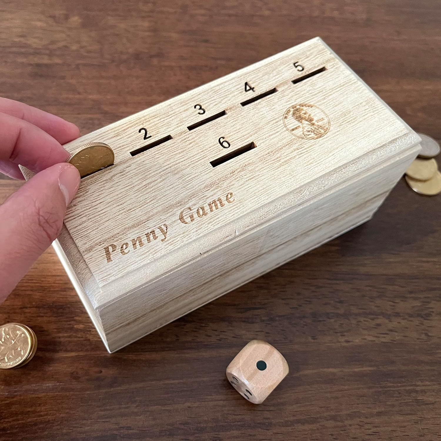 Penny Game – Fun Board Game Works with Coines, Get Rid of Coins to Win, Penny Ga