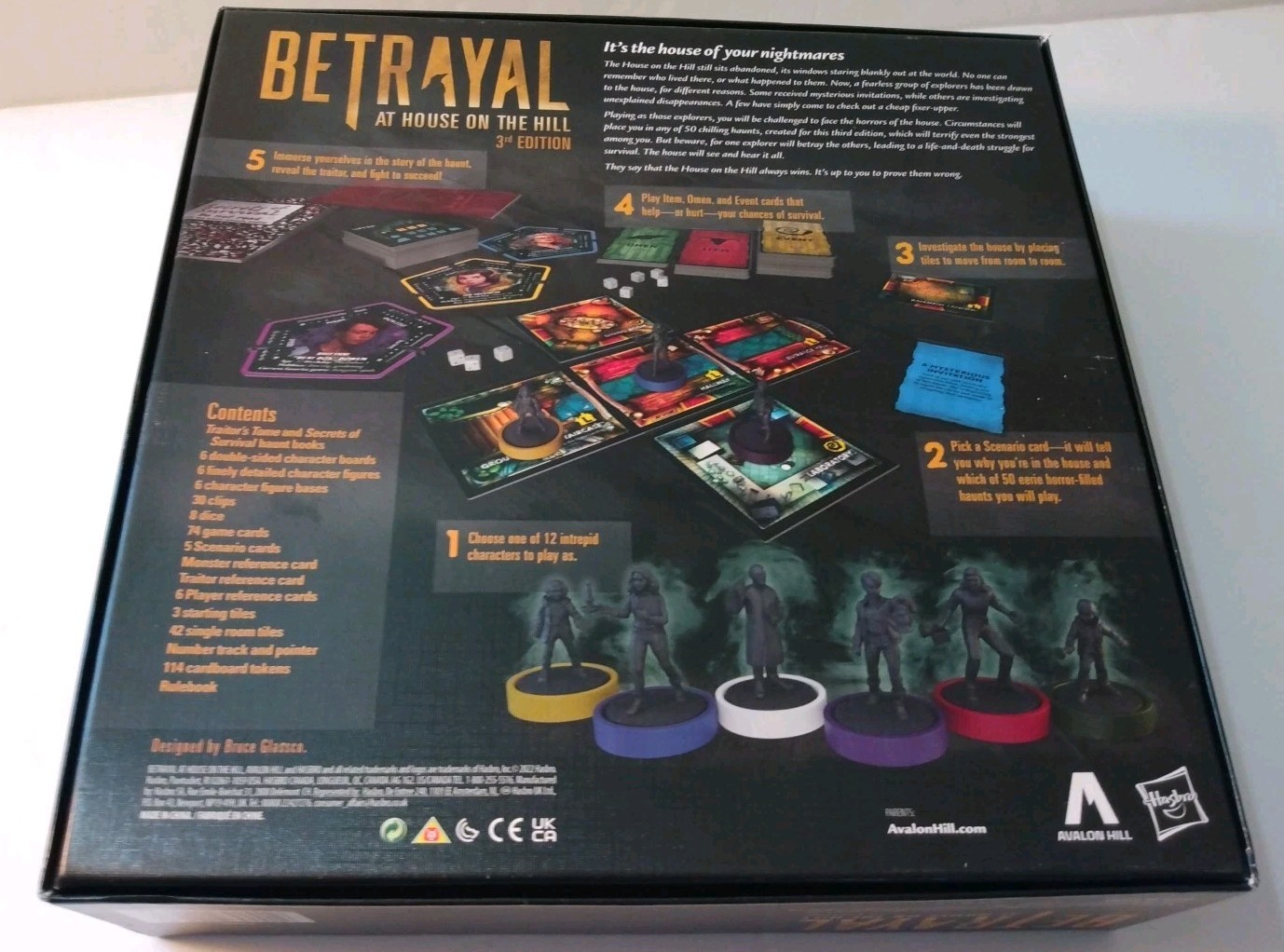 Avalon Hill Betrayal at House on the Hill 3rd Edition COMPLETE NICE