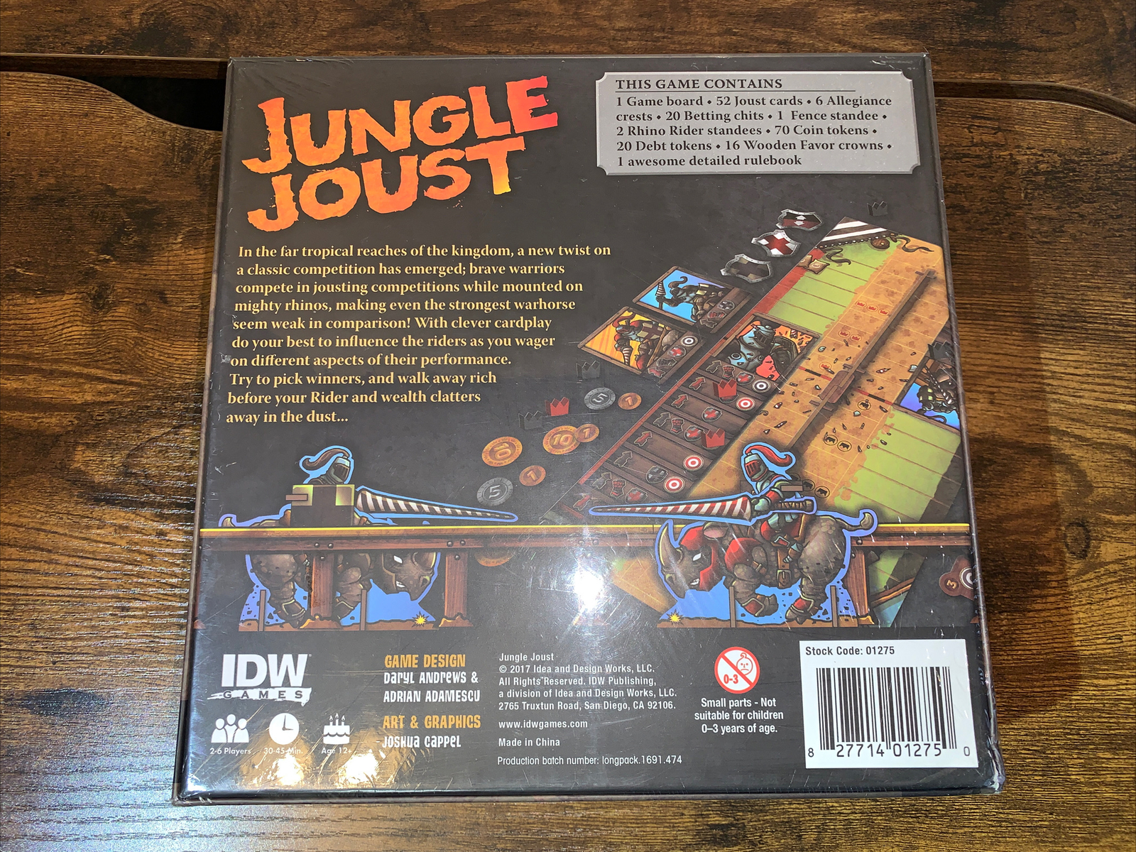 Jungle Joust Multi-Player Classic Competition Board Game IDW Publishing Sealed