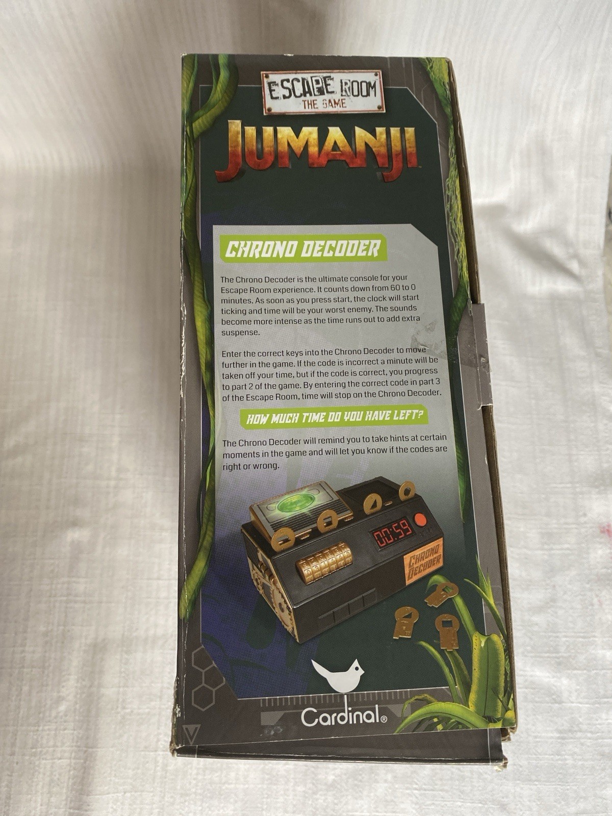 Jumanji Escape Room The Game -Complete & Tested, Opened But Never Used, Cardinal