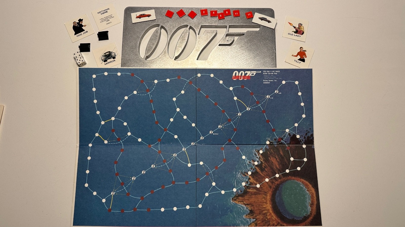 James Bond 007 Goldfinger + You Only Live Twice Mixed Partial Game Lot