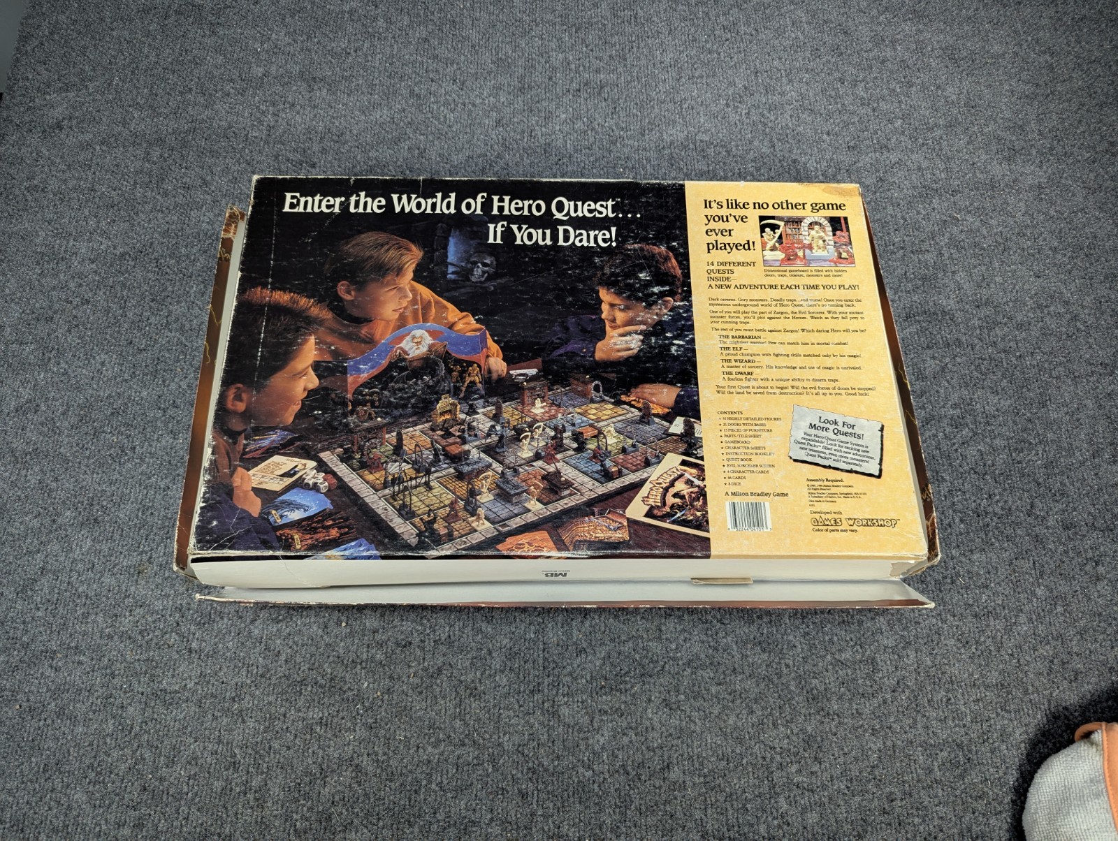 VTG 1990 Hero Quest Game System 90s Role Playing Board HeroQuest TONS OF PIECES