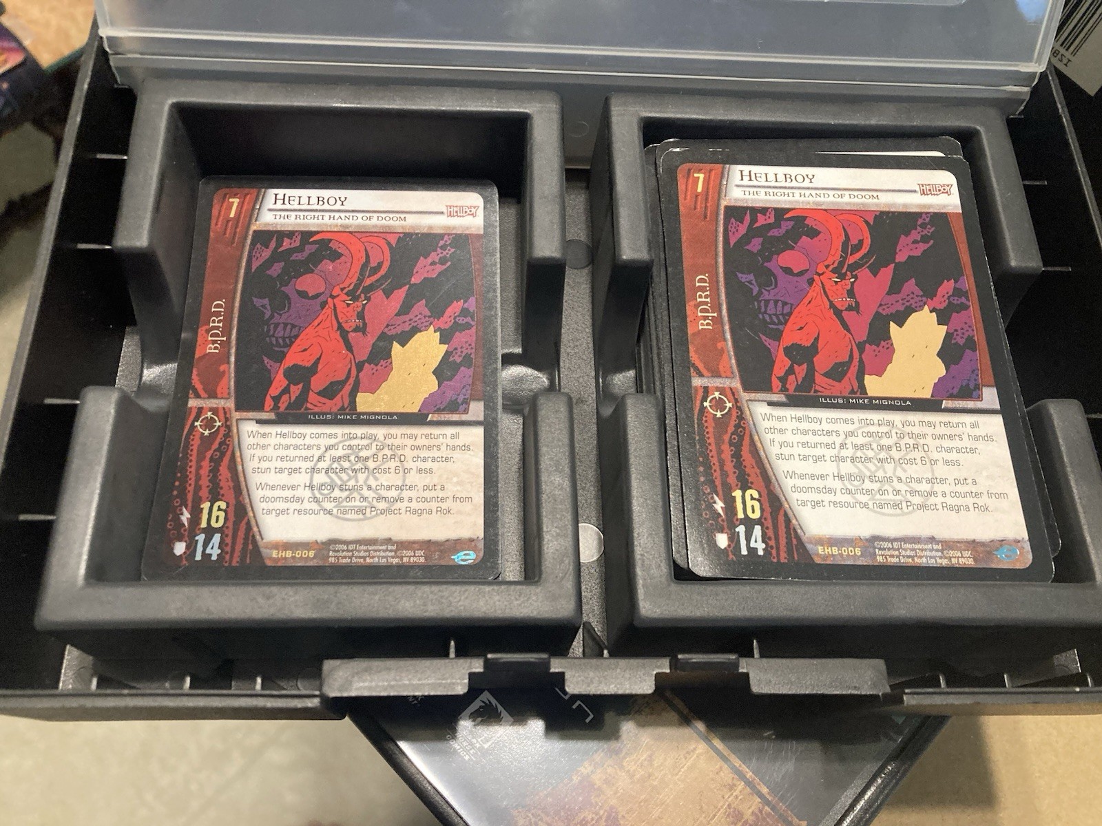 Hellboy VS Card Game Essential Collection Box Opened Complete