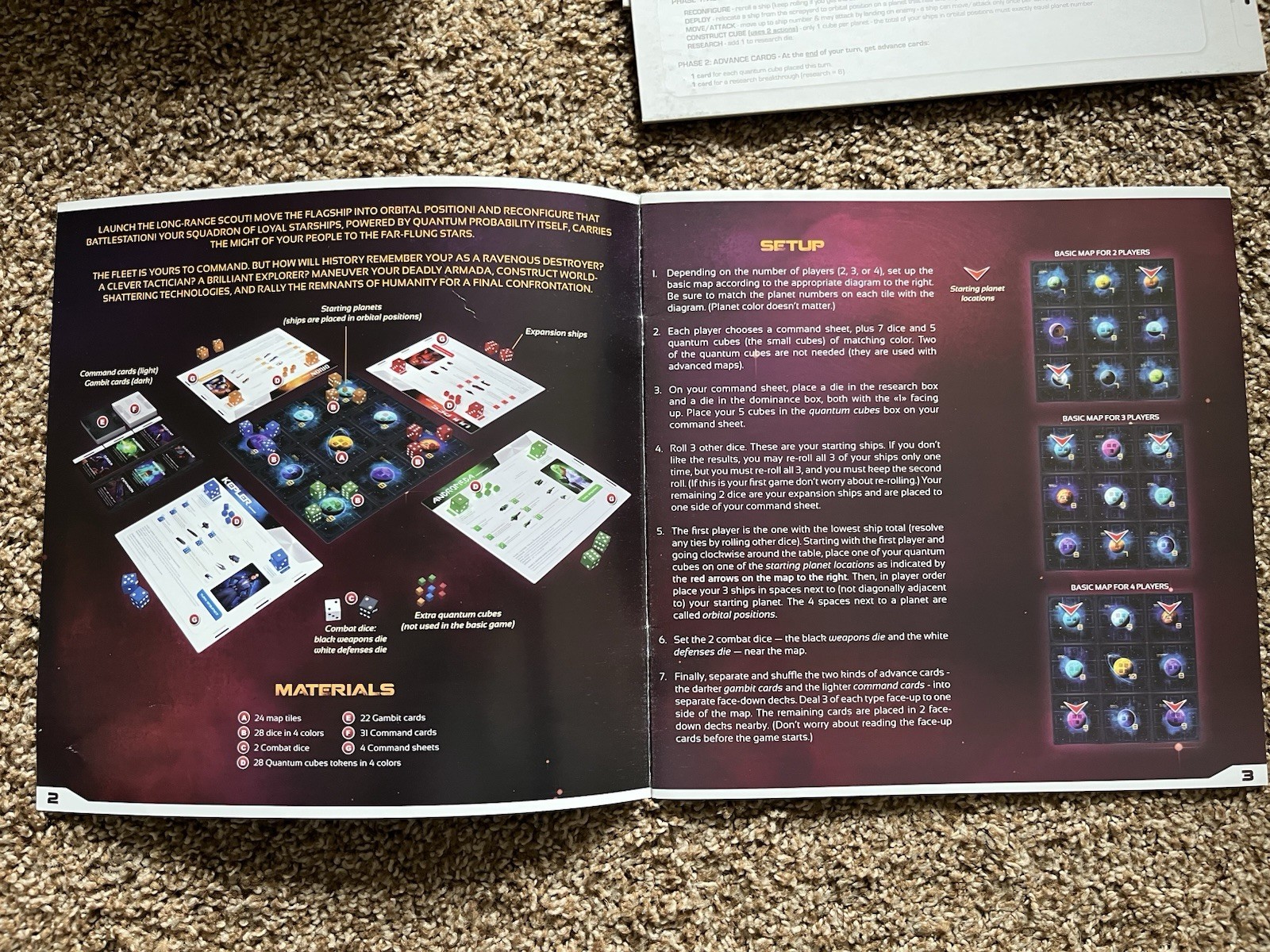 Quantum Board Game by FunForge Revised 2015 Designer Collection Incomplete Read